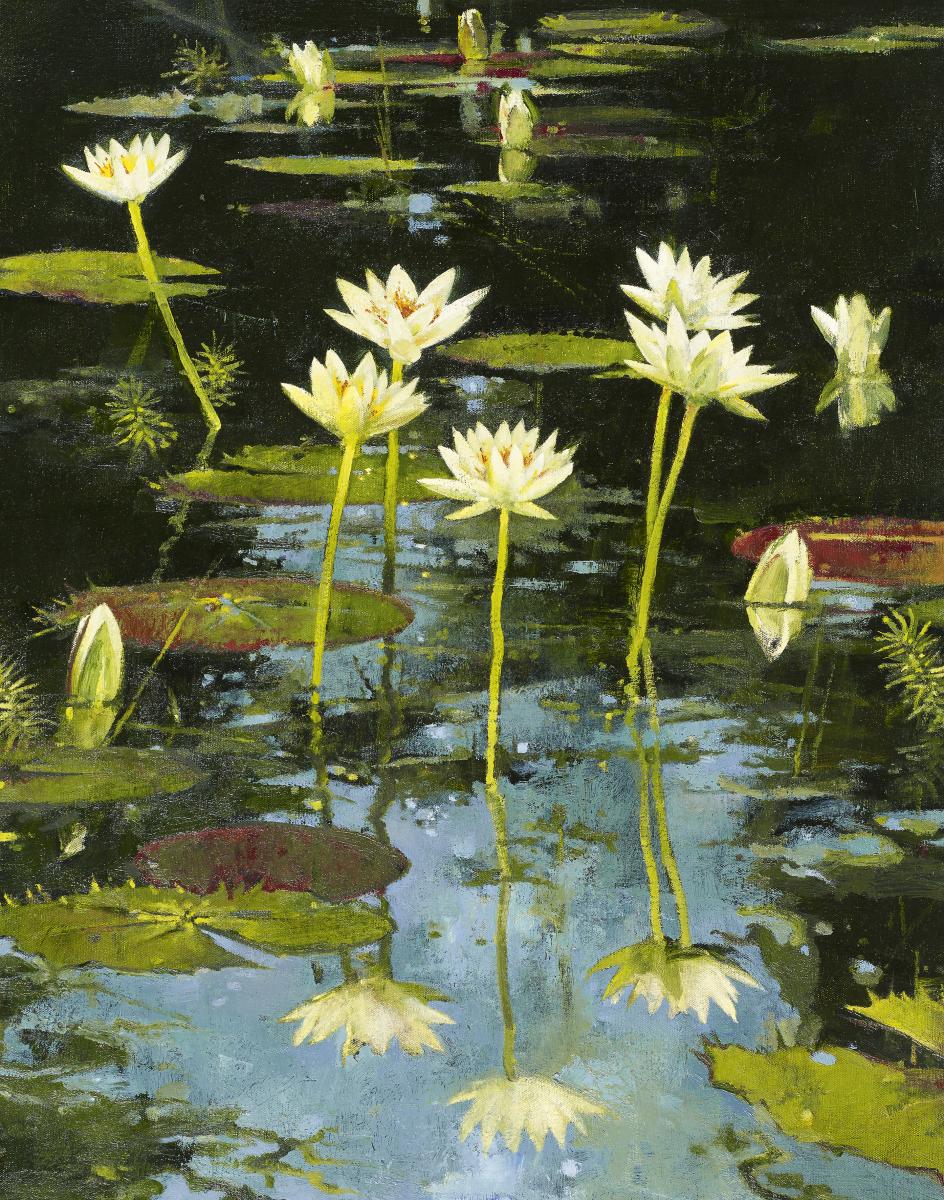 John Alexander - Vertical Lilies, 70001-661, Van Ham Kunstauktionen