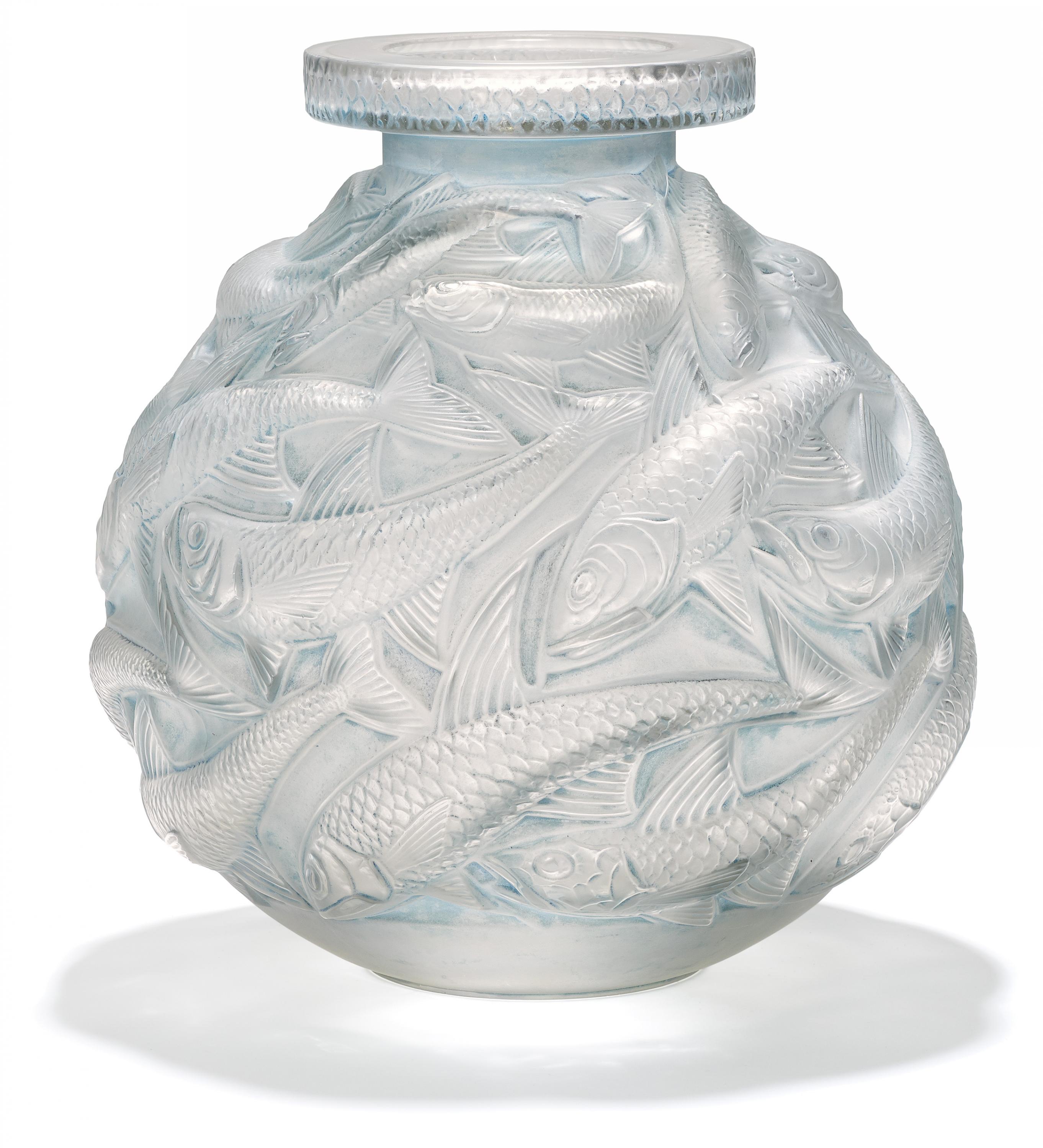 Rene Lalique - Grosse Vase Salmonides, 68007-12, Van Ham Kunstauktionen