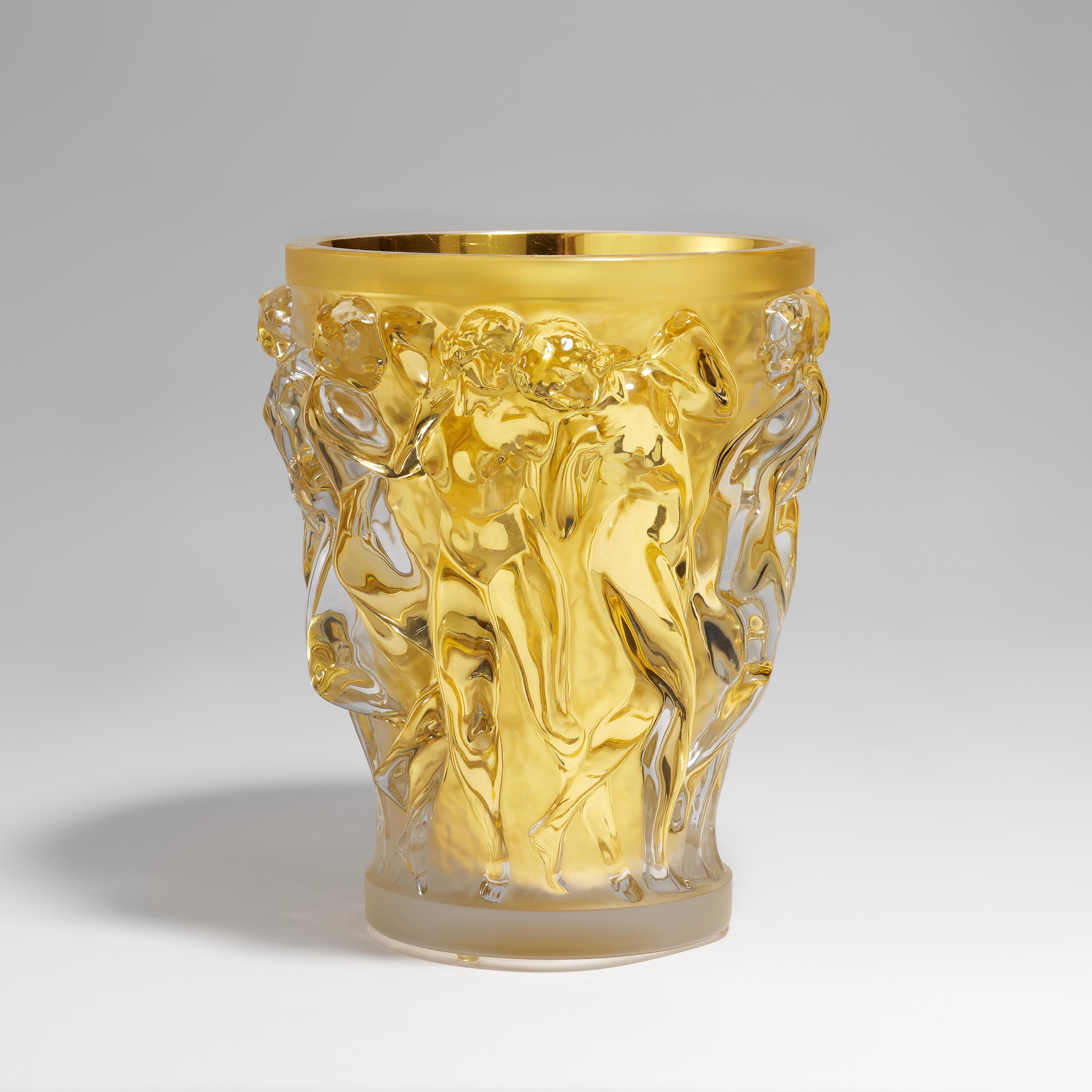 Rene Lalique - Grosse Vase Bacchantes mit Innenvergoldung, 76847-22, Van Ham Kunstauktionen