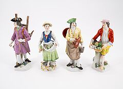Meissen - Zehn grosse Figuren aus der Cris de Paris, 76933-5, Van Ham Kunstauktionen