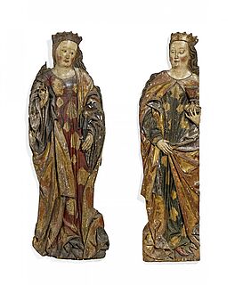 Schwaebisch - Heilige Katharina und Barbara, 60122-12, Van Ham Kunstauktionen