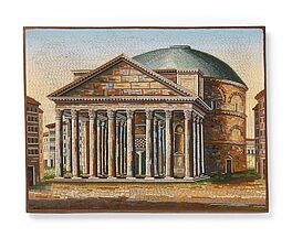 Rom - Grosses Mikromosaik mit Ansicht des Pantheons, 57628-1, Van Ham Kunstauktionen