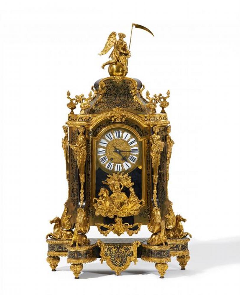 Grosse Prunk-Pendule Style Louis XIV, 54971-74, Van Ham Kunstauktionen
