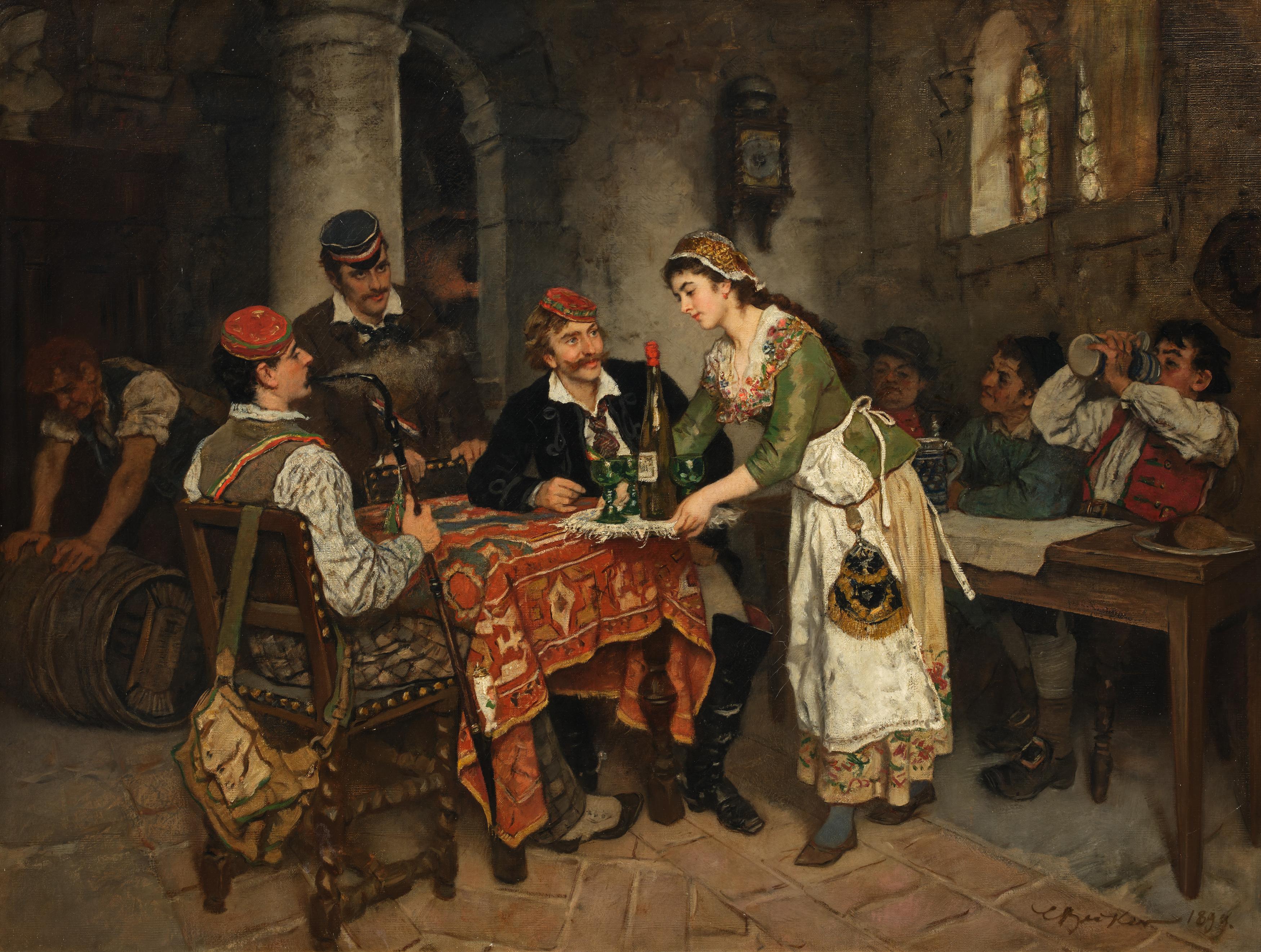 Deutsche Schule - "Der Wirtin Töchterlein", 82169-23, Van Ham Kunstauktionen