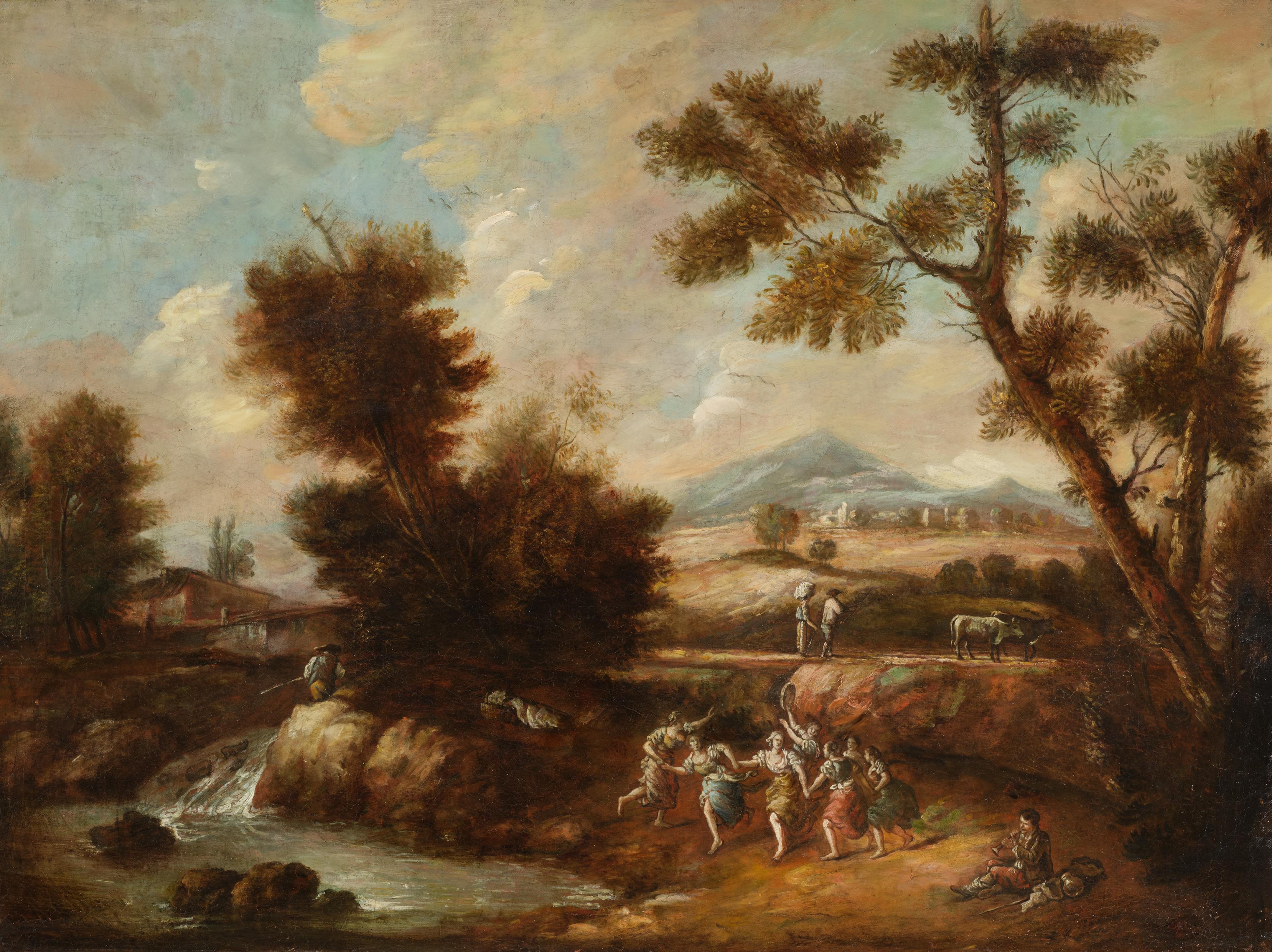 Italienische Schule - Landschaft mit Tanzenden, 82011-13, Van Ham Kunstauktionen