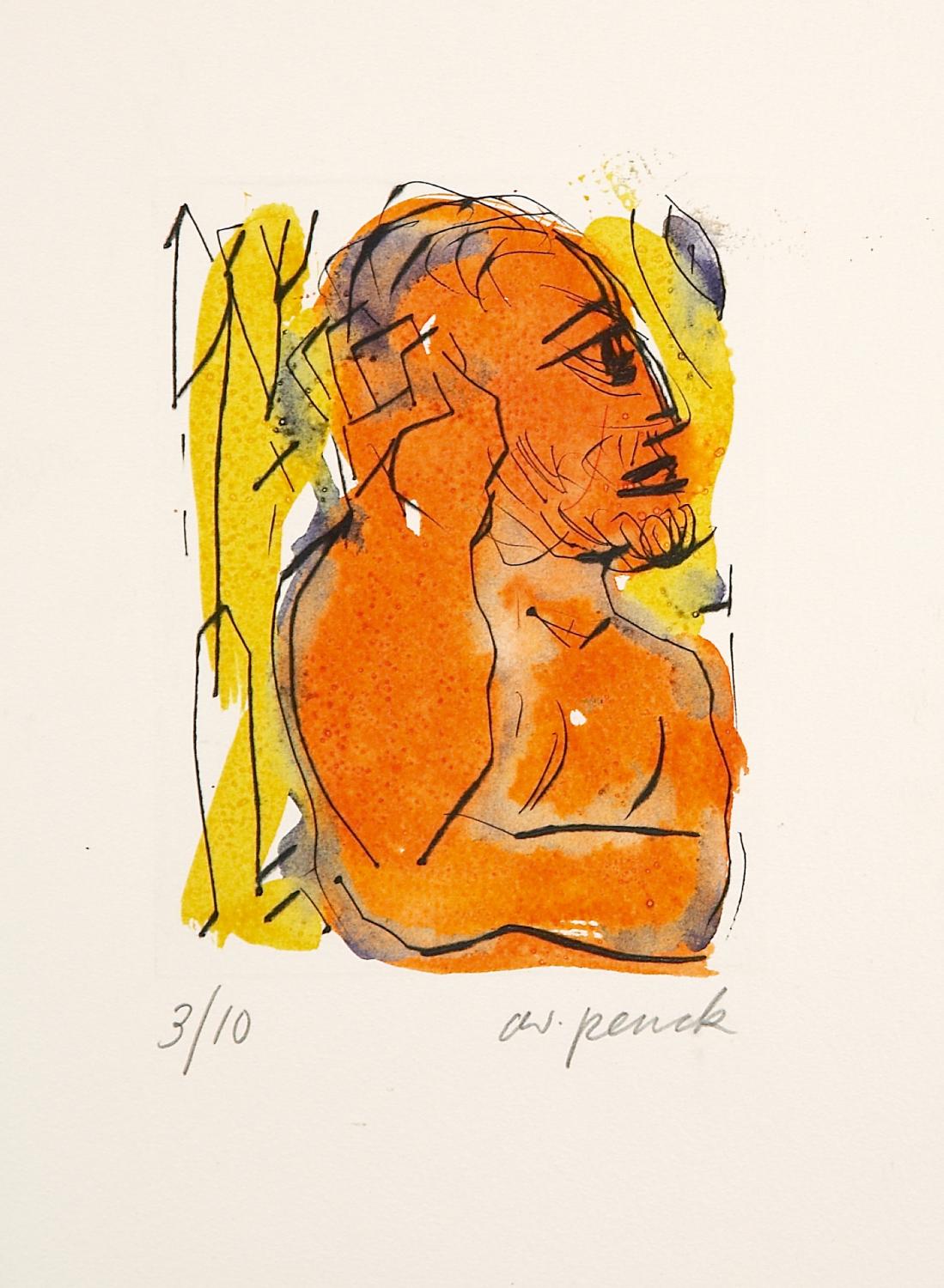 Portrait Künstler Penck A.R. (1939 Dresden  - 2017 Zürich),Nachkriegskunst…