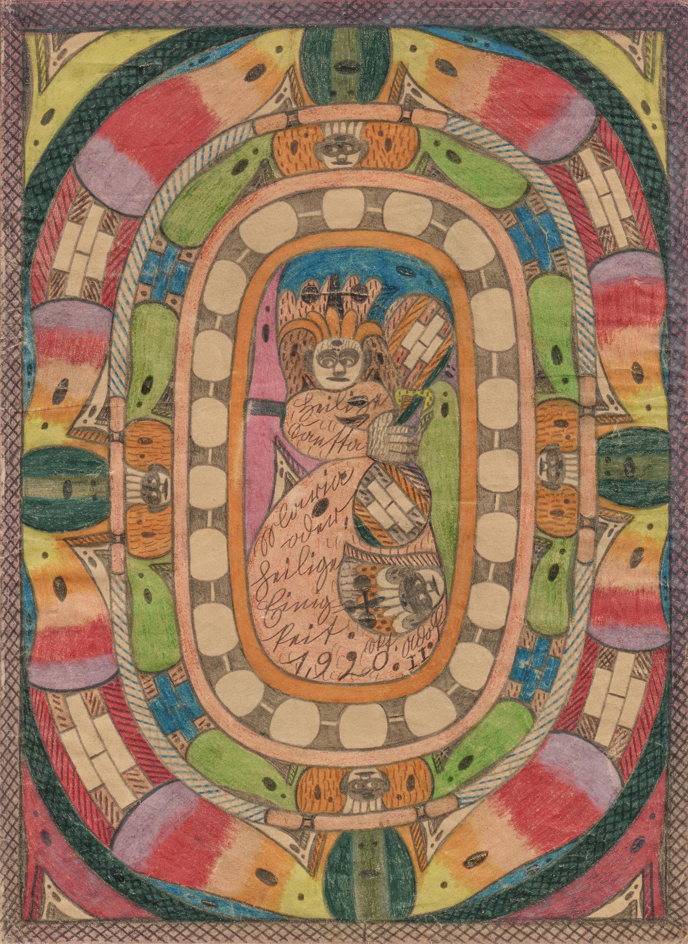 Adolf Woelfli - Heilige Mutter Maria oder heilige Einigkeit, 79020-7, Van Ham Kunstauktionen