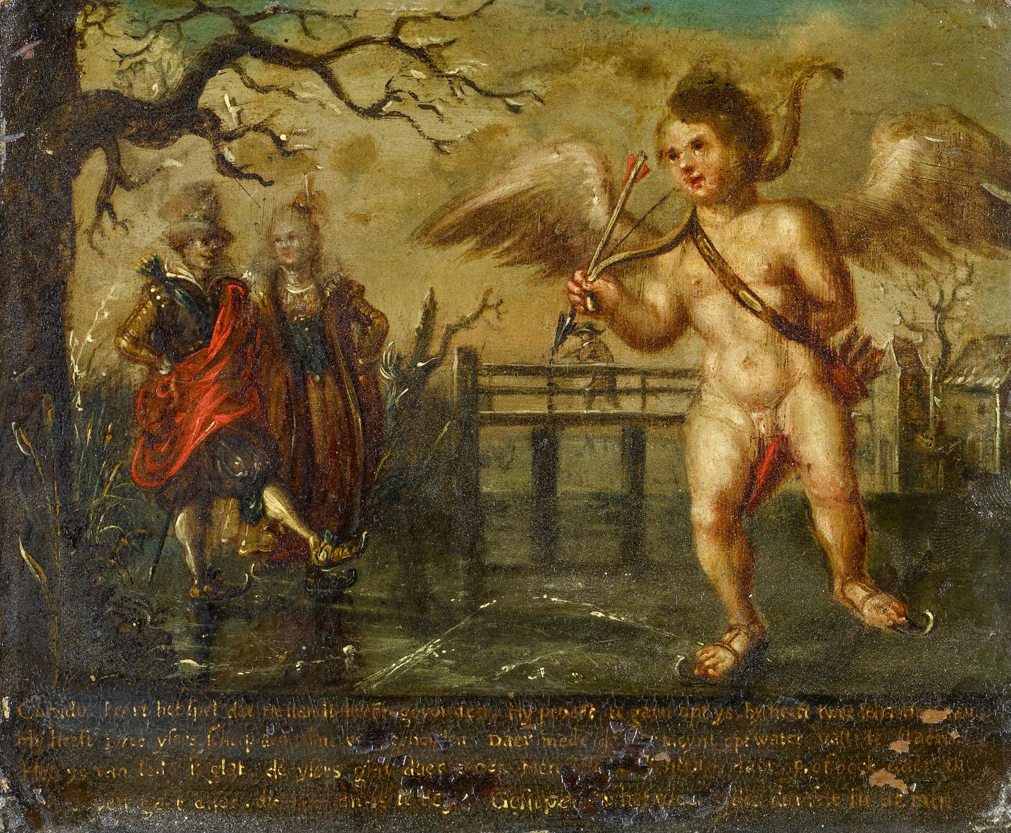 Adriaen Pietersz van de Venne - Cupido auf dem Eise, 57180-17, Van Ham Kunstauktionen