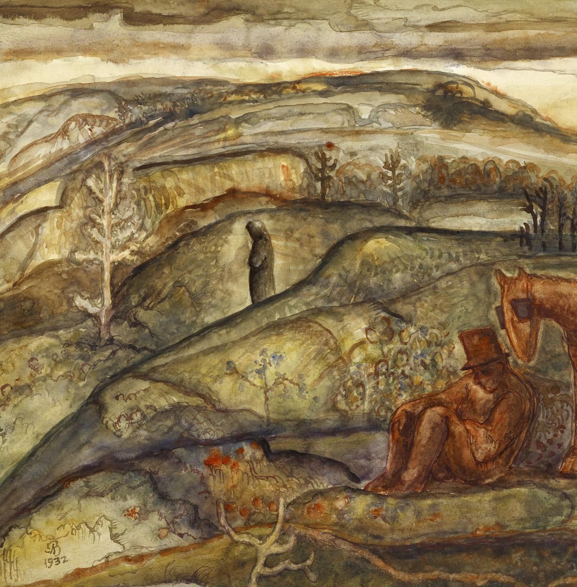 Albert Bloch - Huegelige Landschaft, 66638-3, Van Ham Kunstauktionen