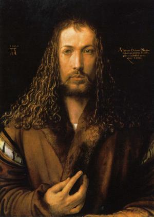 Portrait Künstler Dürer Albrecht (1471 Nürnberg  - 1528 Nürnberg),15. Jh.…