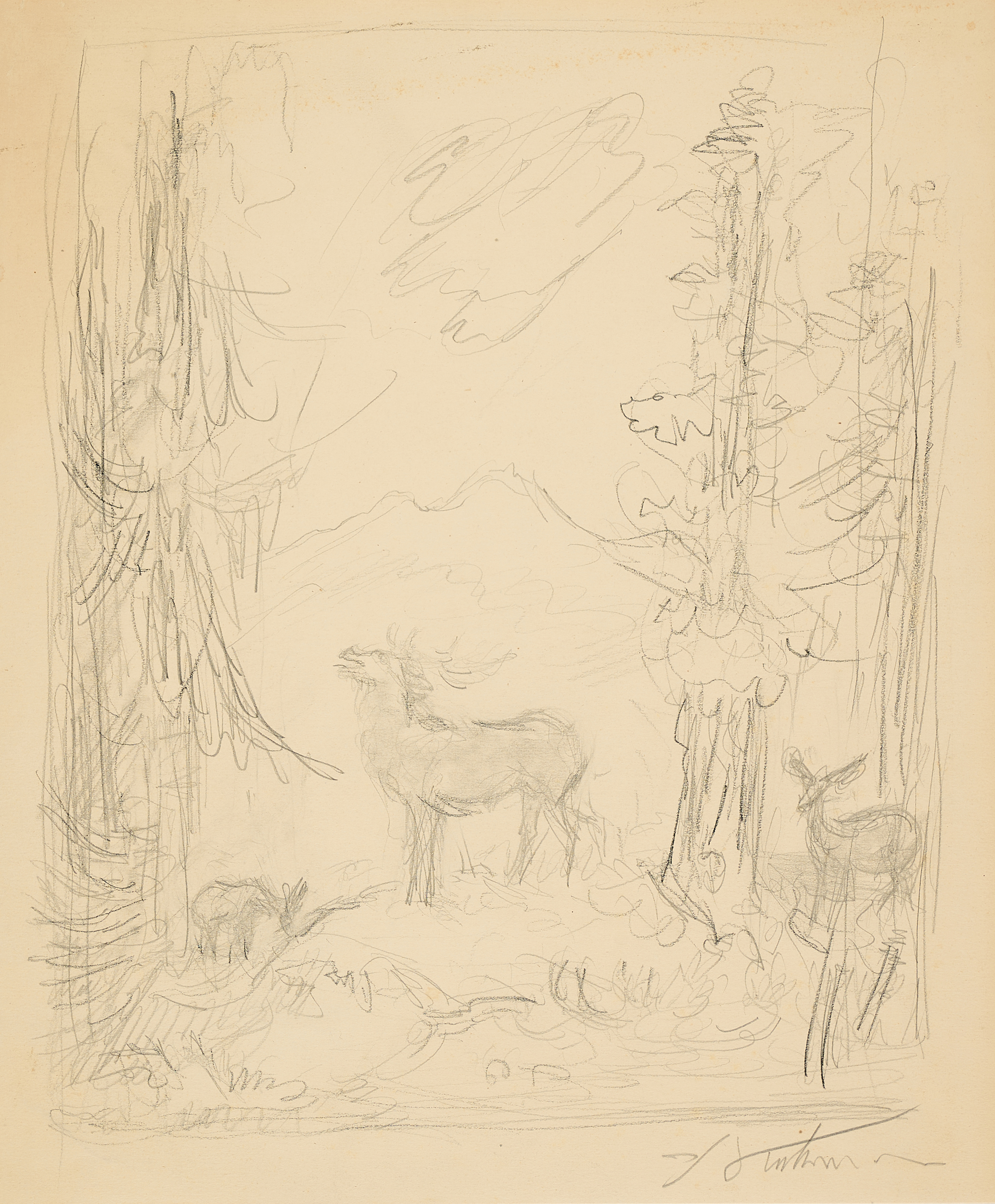 Alfred Kubin - Morgendaemmerung am Lusen, 80374-287, Van Ham Kunstauktionen