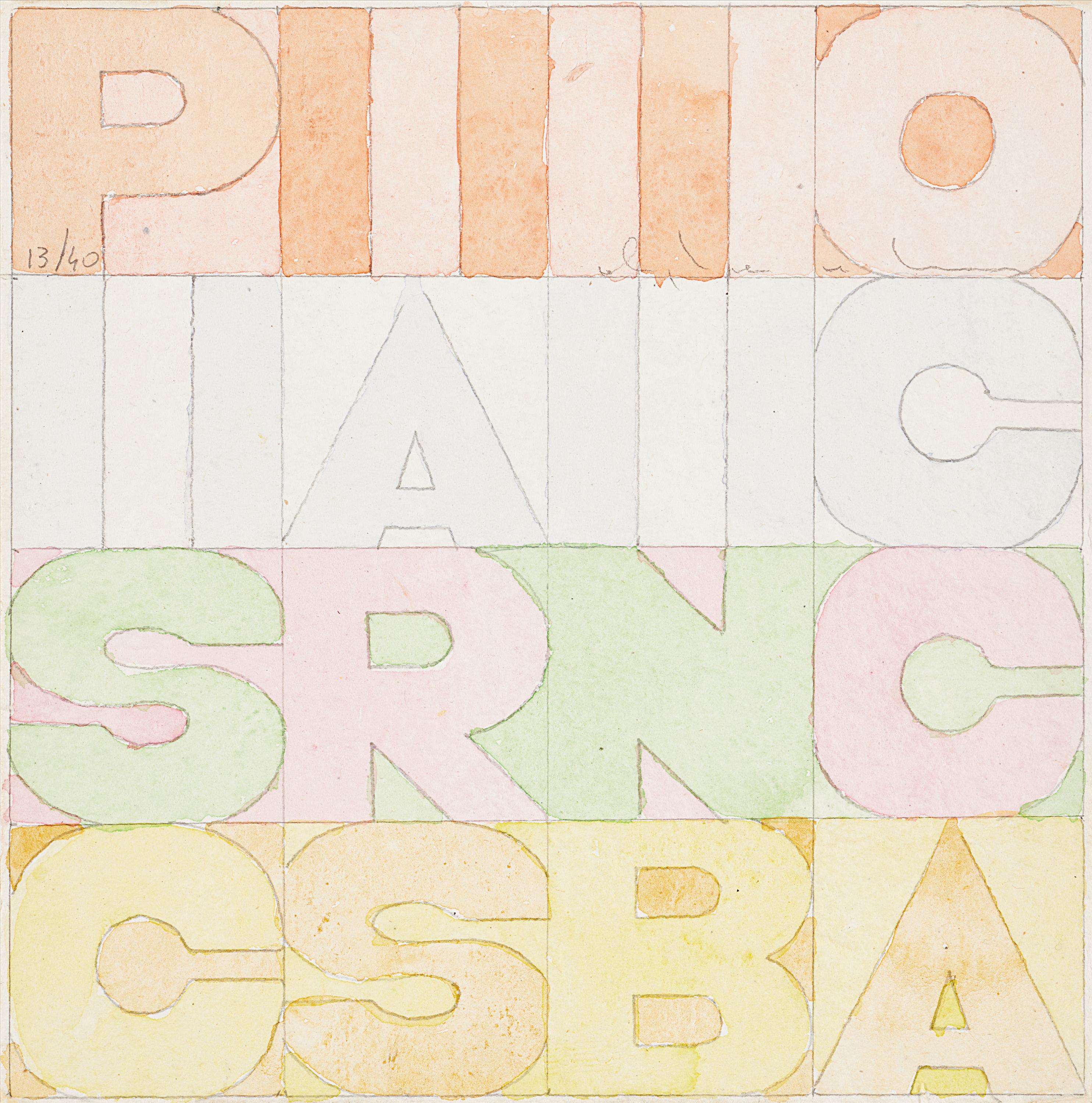 Alighiero Boetti - Pisciarsi in Bocca, 80926-3, Van Ham Kunstauktionen