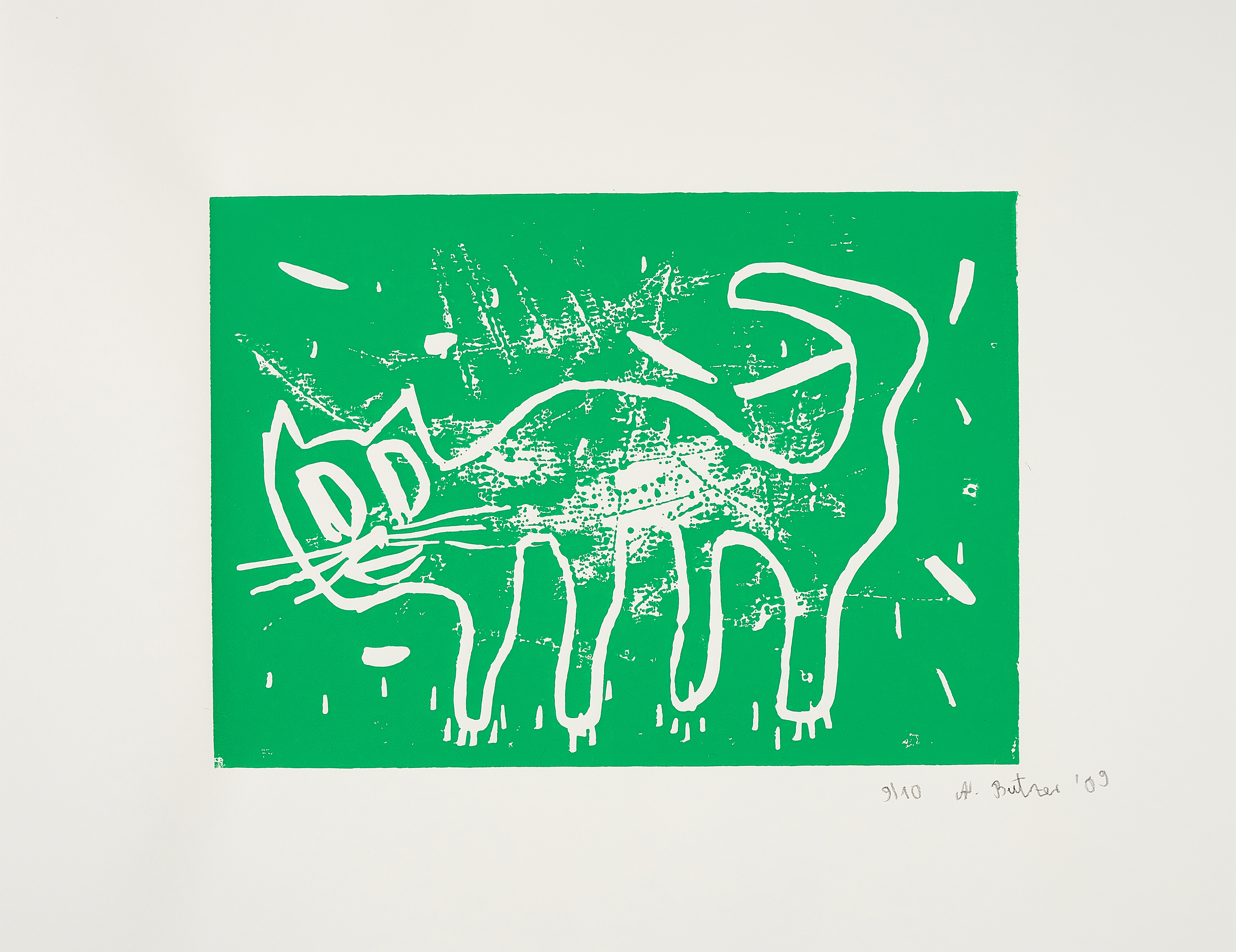 Andre Butzer - Katze, 75263-24, Van Ham Kunstauktionen