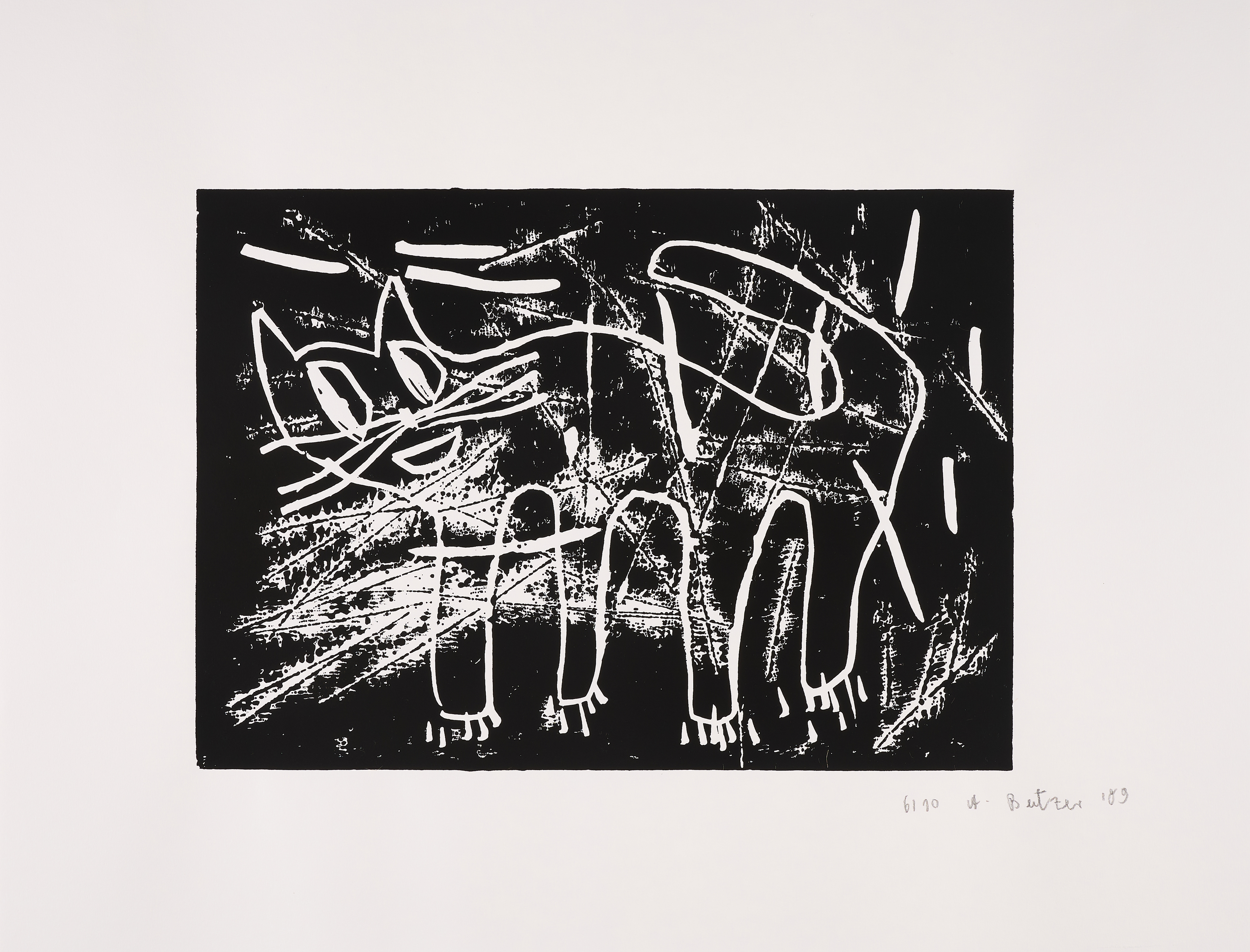 Andre Butzer - Ohne Titel Katze, 75263-6, Van Ham Kunstauktionen