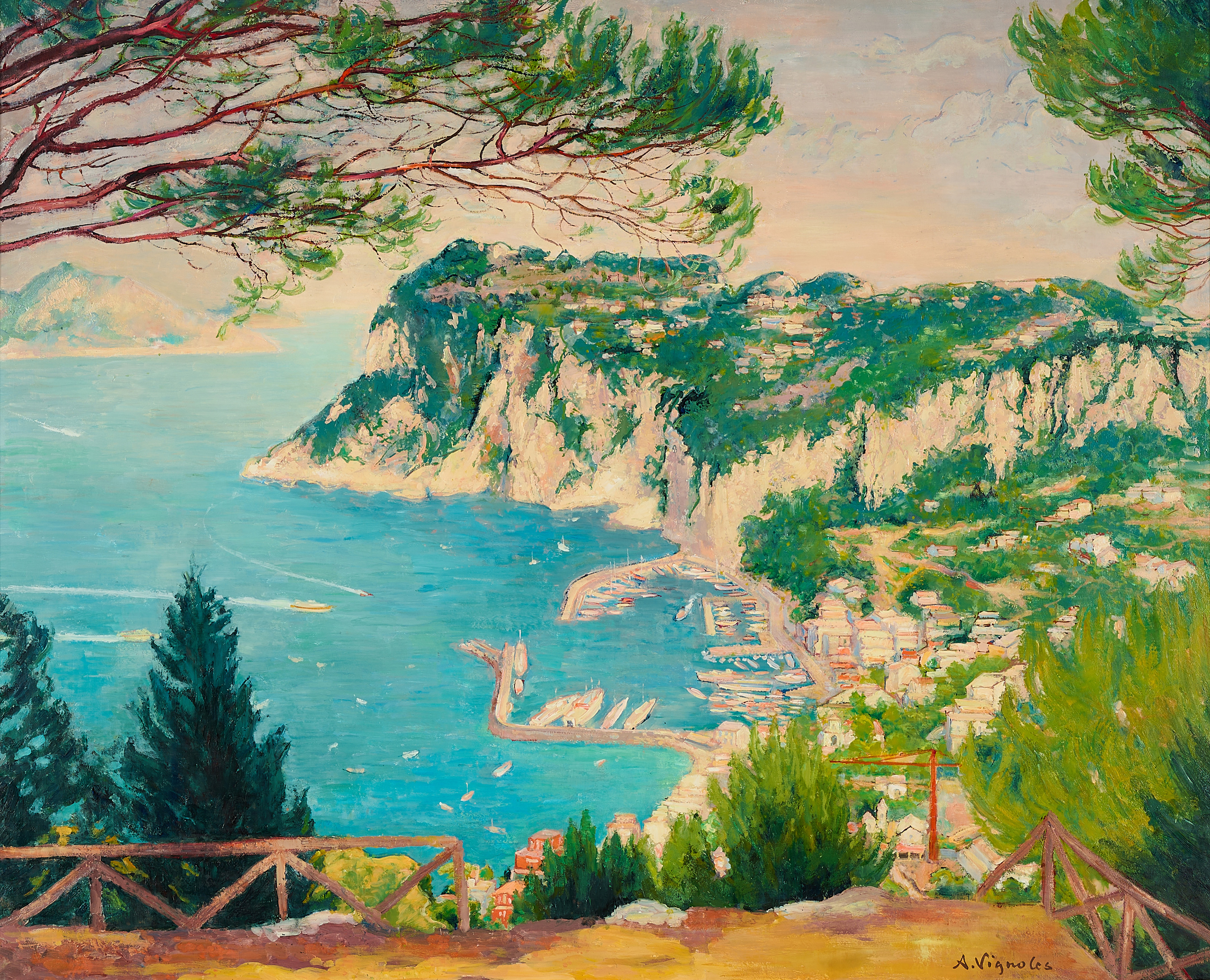 Andre Vignoles - Capri Vue dAnacapri, 80374-1059, Van Ham Kunstauktionen
