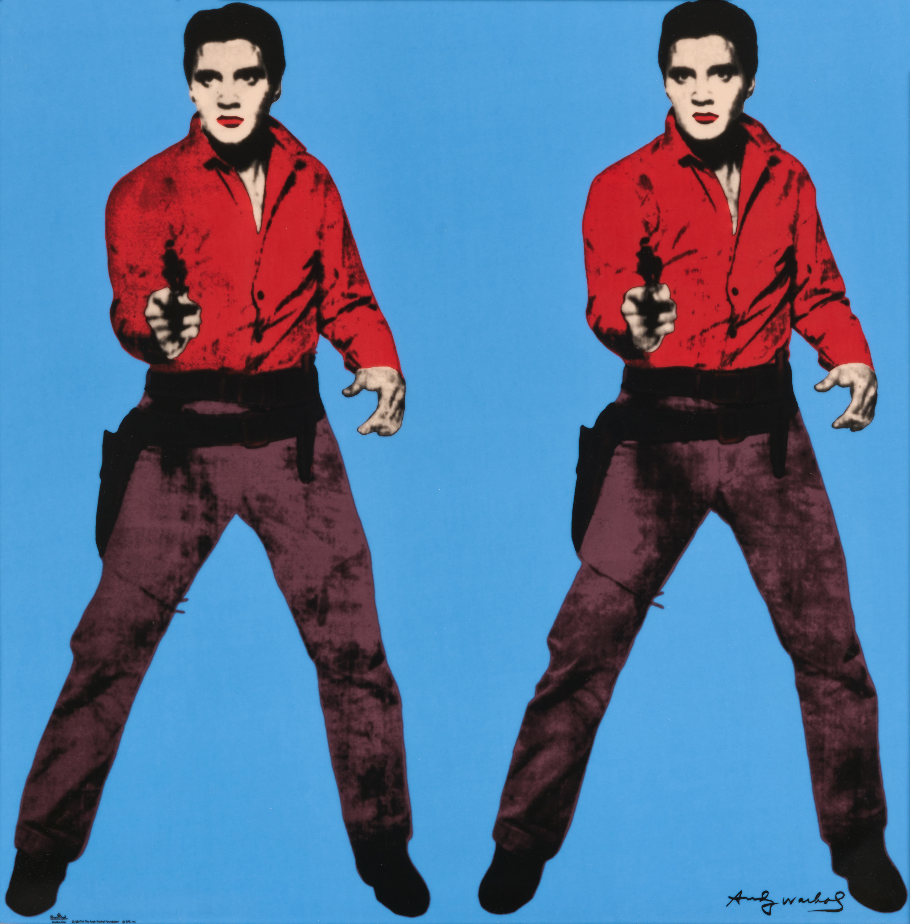 Andy Warhol - Elvis stehend - Blau, 81307-1, Van Ham Kunstauktionen