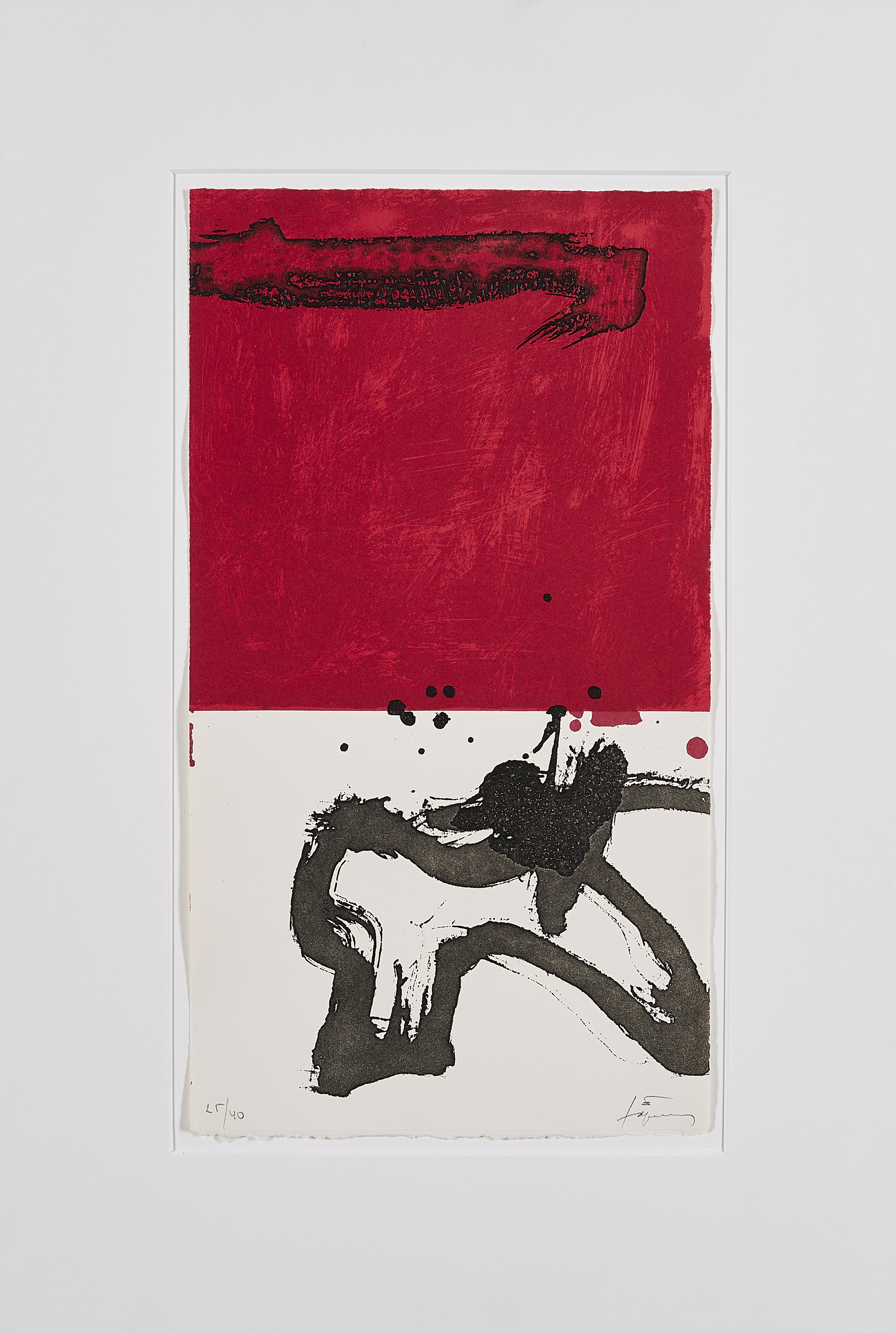 Antoni Tapies - Vertical, 70239-25, Van Ham Kunstauktionen