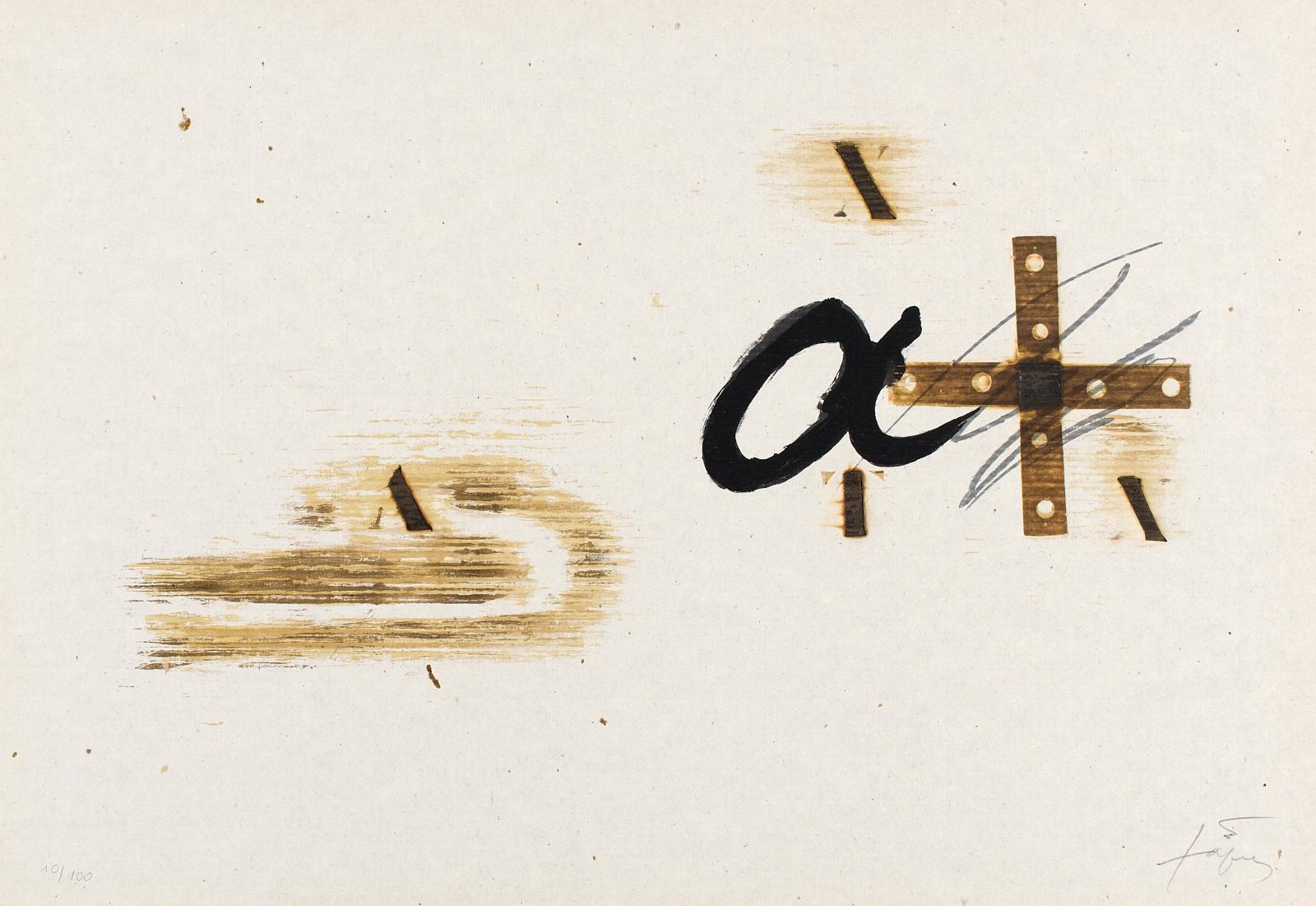Antoni Tapies - Ohne Titel, 53396-41, Van Ham Kunstauktionen