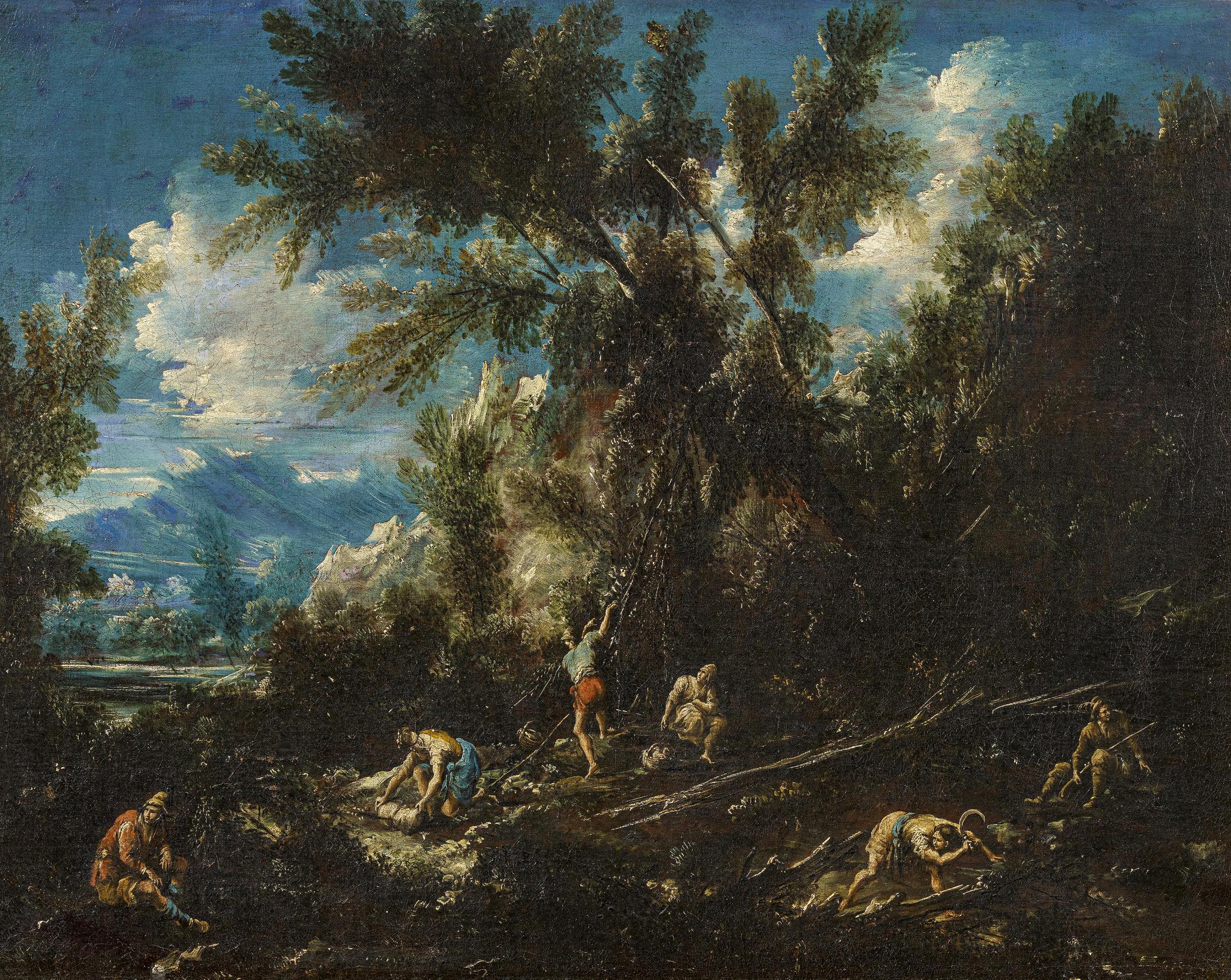 Antonio Francesco Peruzzini - Landschaft mit Figurenstaffage, 46474-14, Van Ham Kunstauktionen