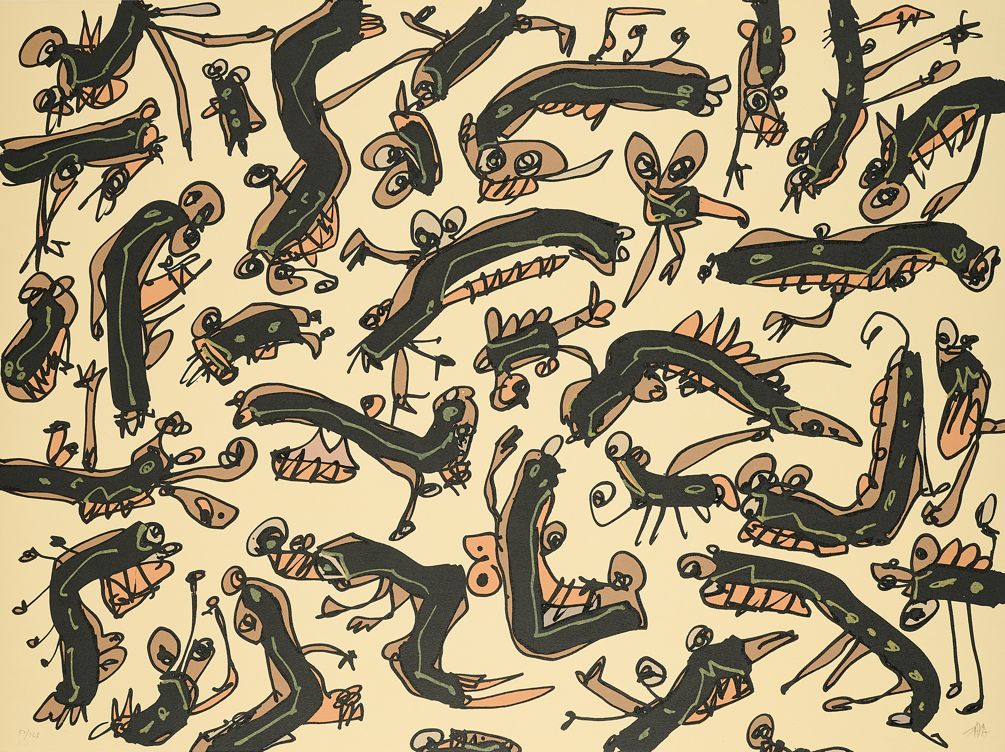 Antonio Saura - Lenvie, 60174-571, Van Ham Kunstauktionen