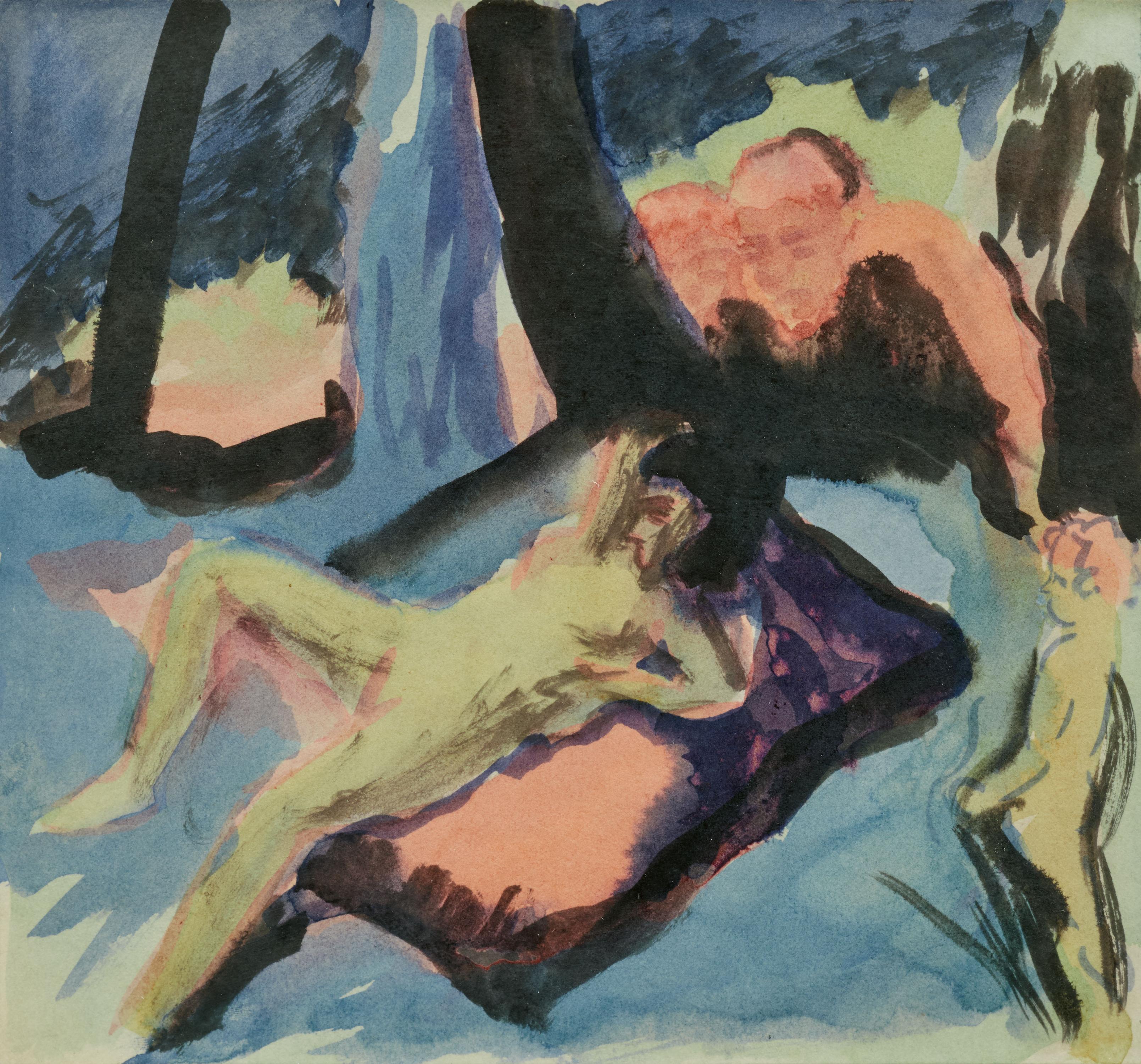 August Macke - Composition II Susanna im Bade, 82124-8, Van Ham Kunstauktionen