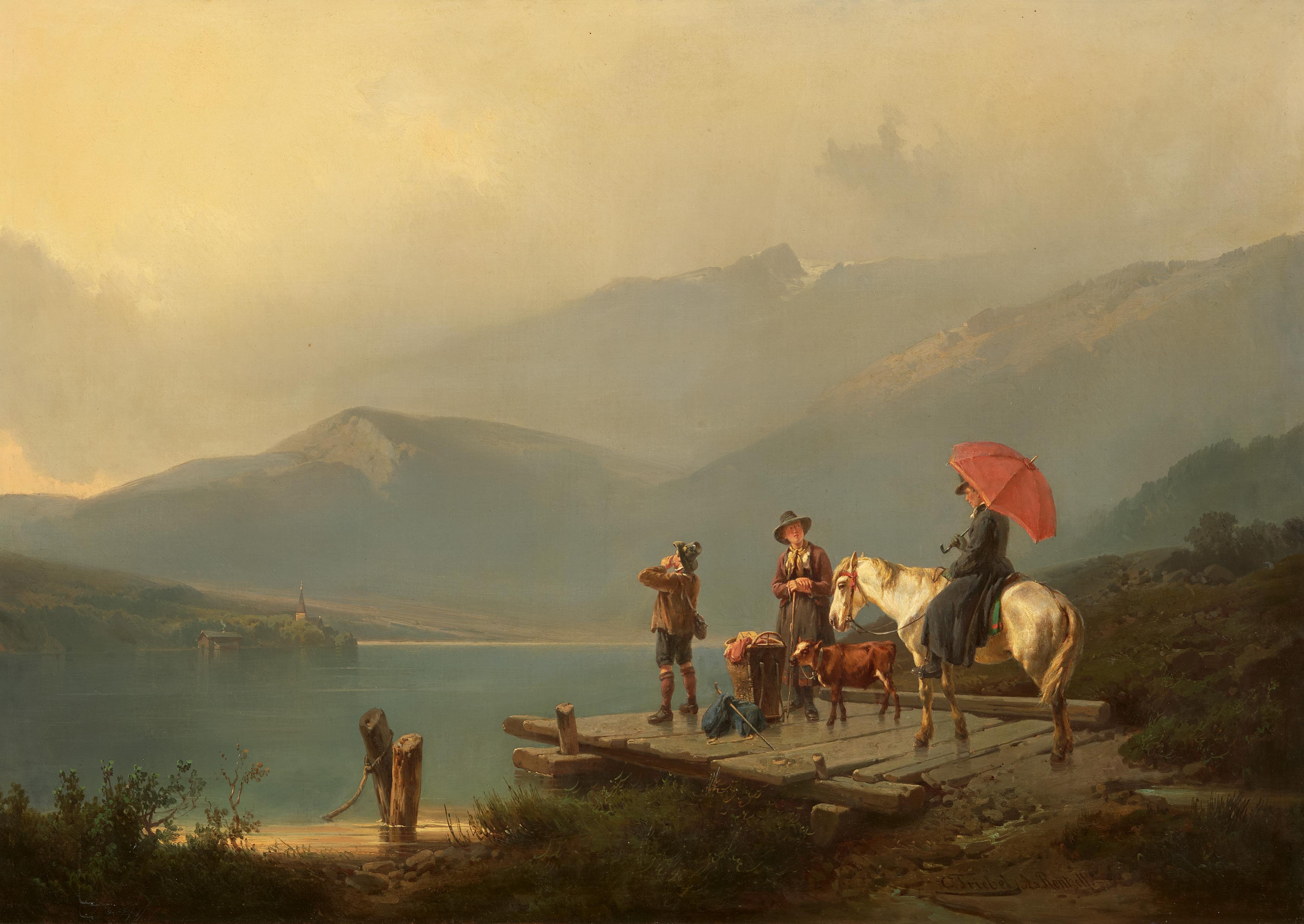 August von Rentzell - Hol ueber am Achensee, 81583-1, Van Ham Kunstauktionen