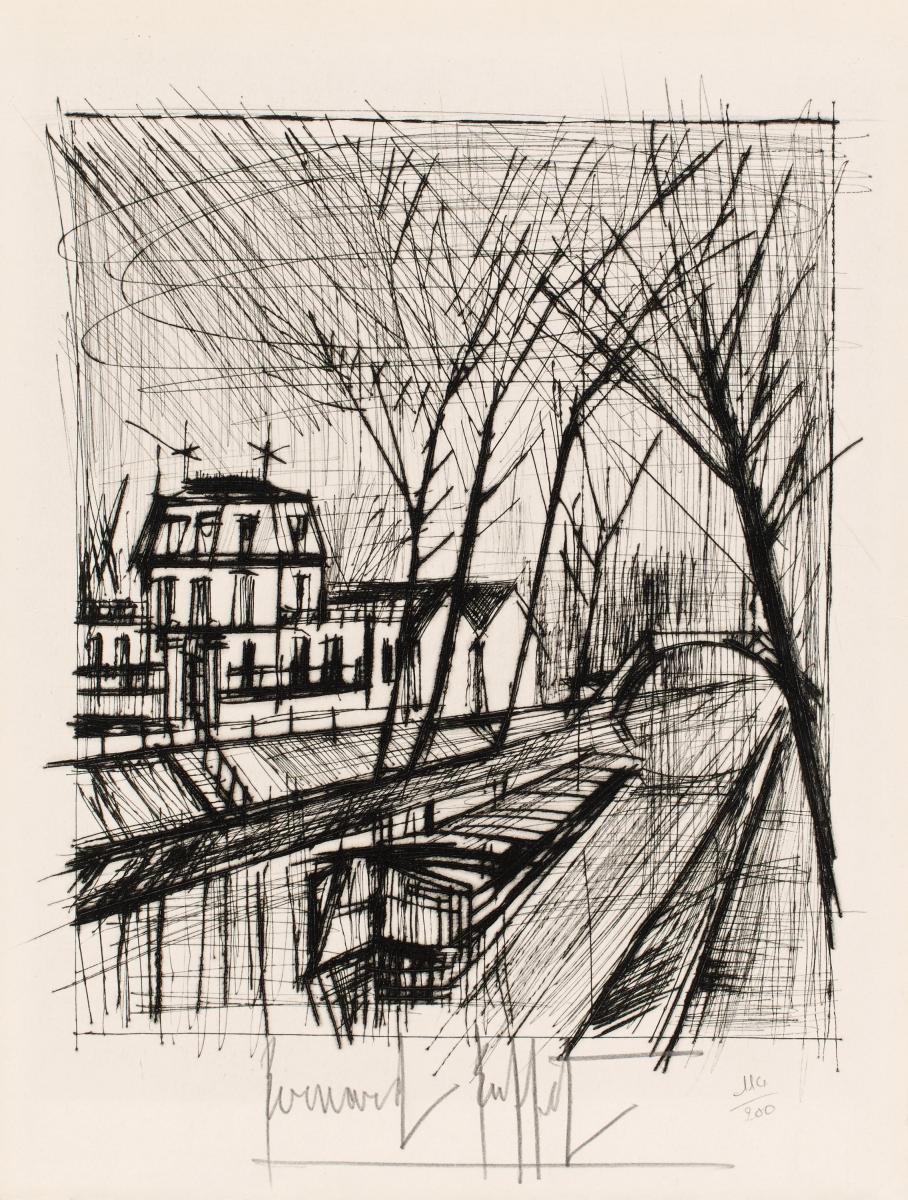 Bernard Buffet - Le canal, 59505-7, Van Ham Kunstauktionen