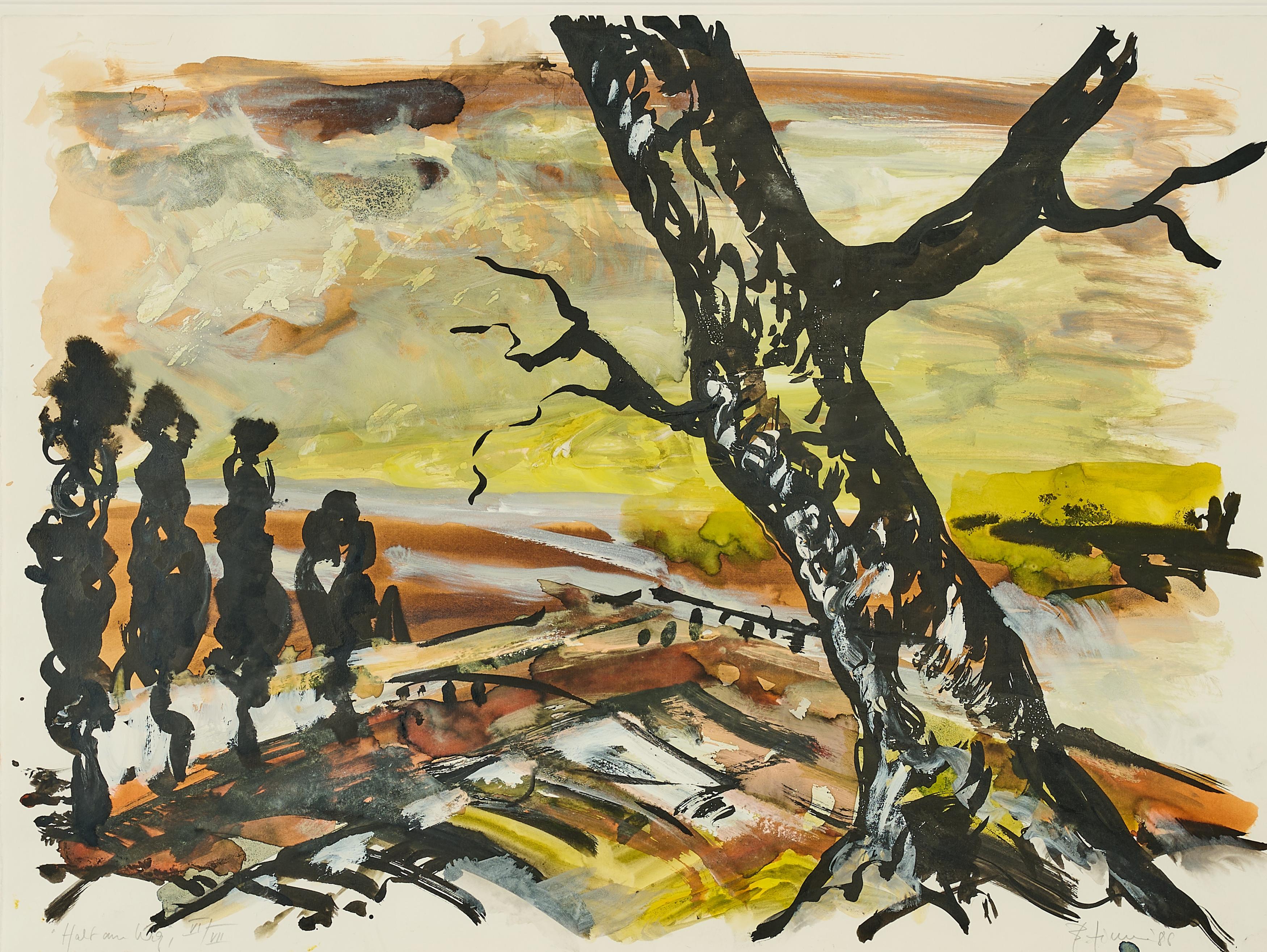 Bernd Zimmer - Halt am Weg VI  VII, 80374-642, Van Ham Kunstauktionen