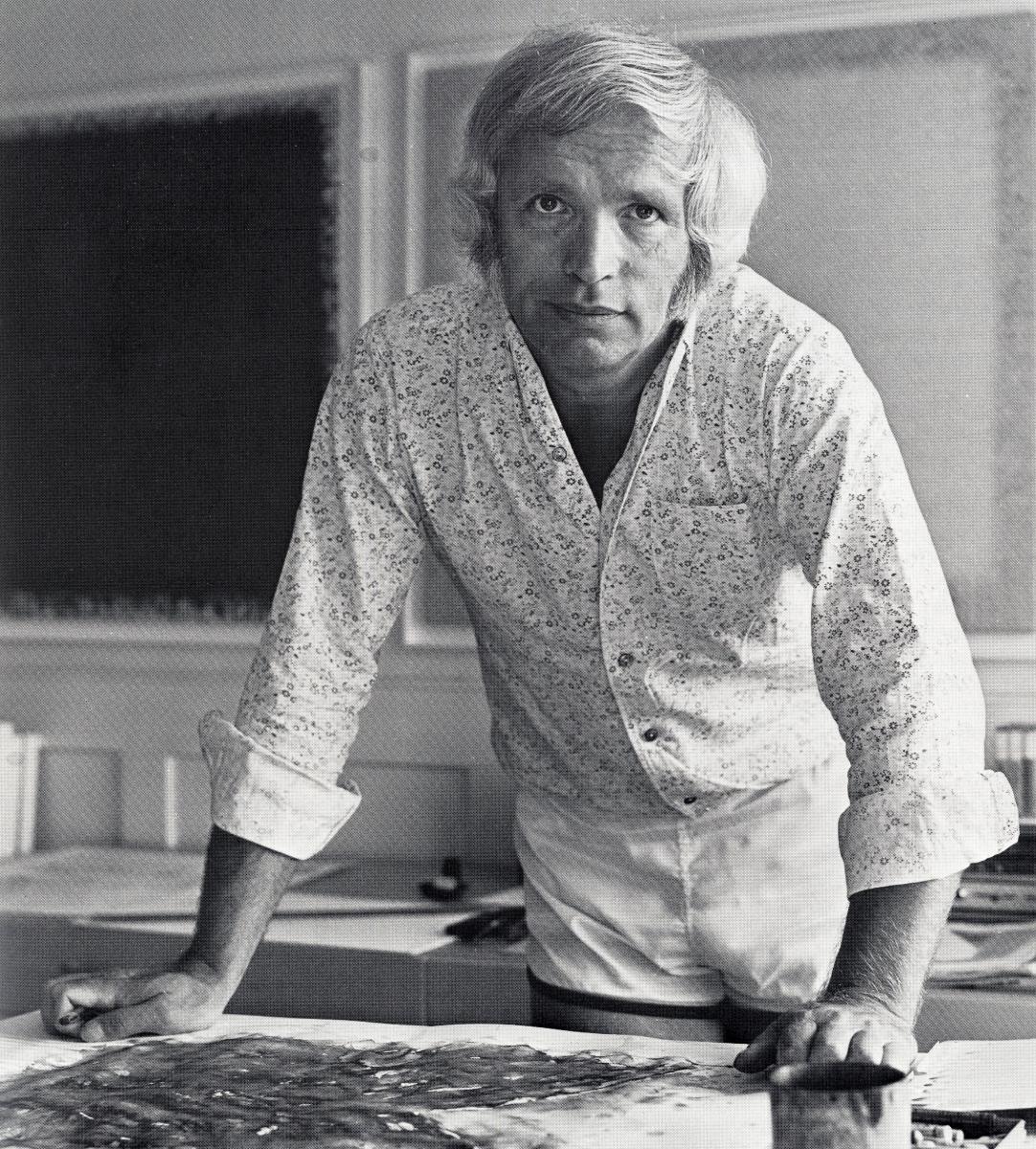 Portrait Künstler Berner Bernd (1930 Hamburg  - 2002 Stuttgart),Nachkriegskunst…
