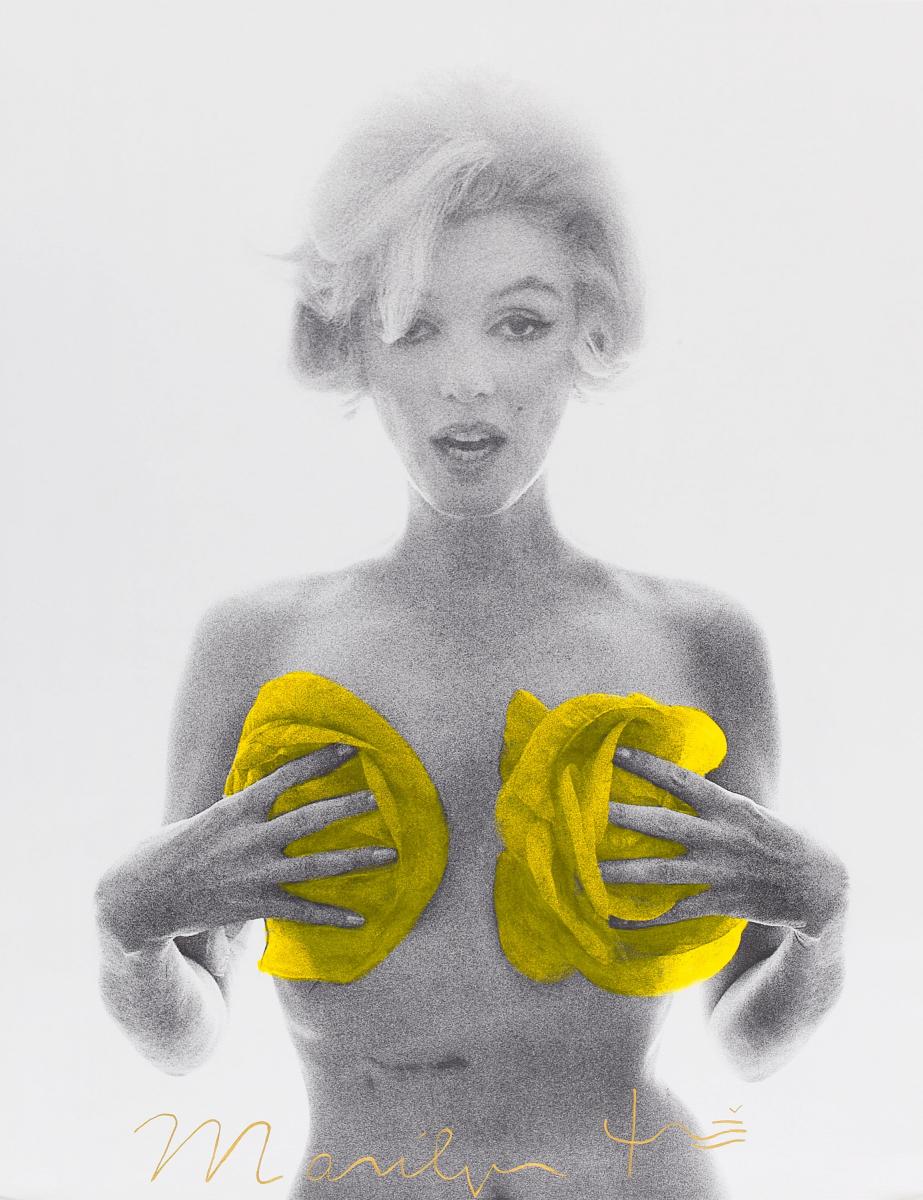 Bert Stern - Marilyn With Yellow Roses, 56222-4, Van Ham Kunstauktionen