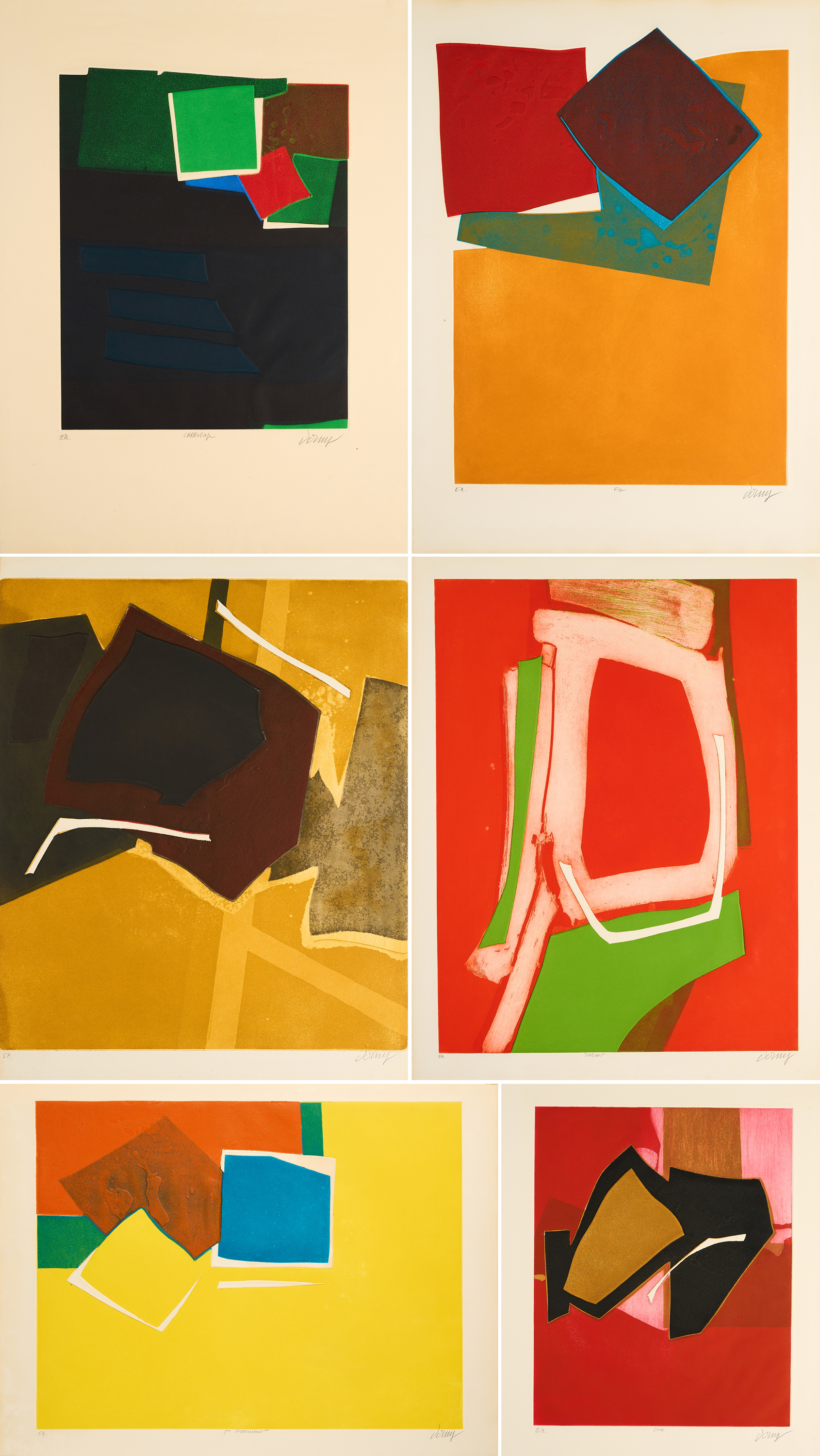 Bertrand Dorny - Konvolut von 9 Druckgrafiken, 60174-492, Van Ham Kunstauktionen