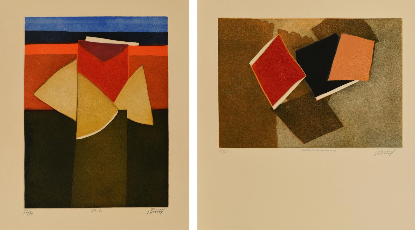 Bertrand Dorny - Konvolut von 2 Aquatinten, 64067-21, Van Ham Kunstauktionen