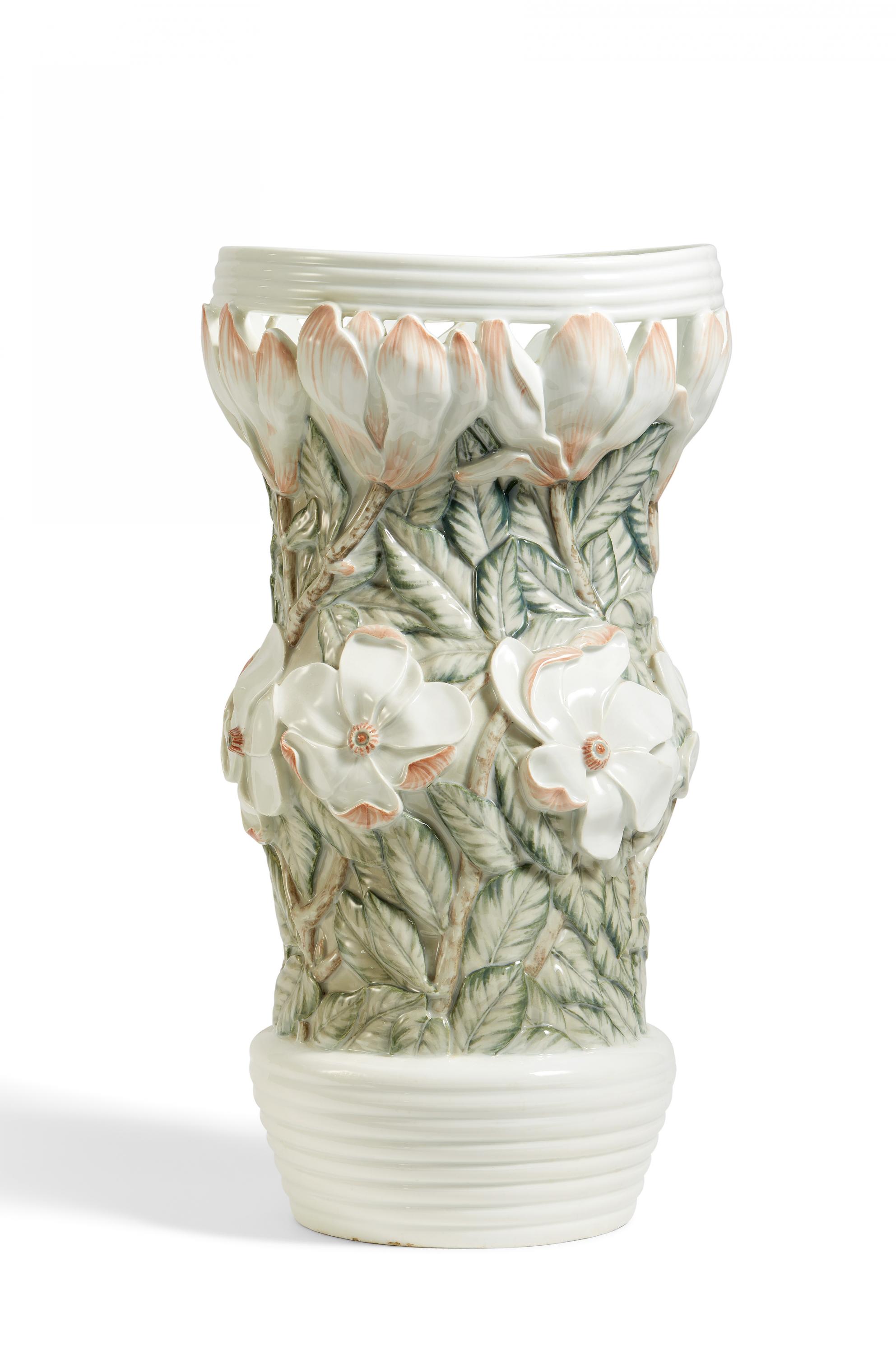 Bing  Groendahl - Grosse Vase mit Magnolien, 81600-6, Van Ham Kunstauktionen