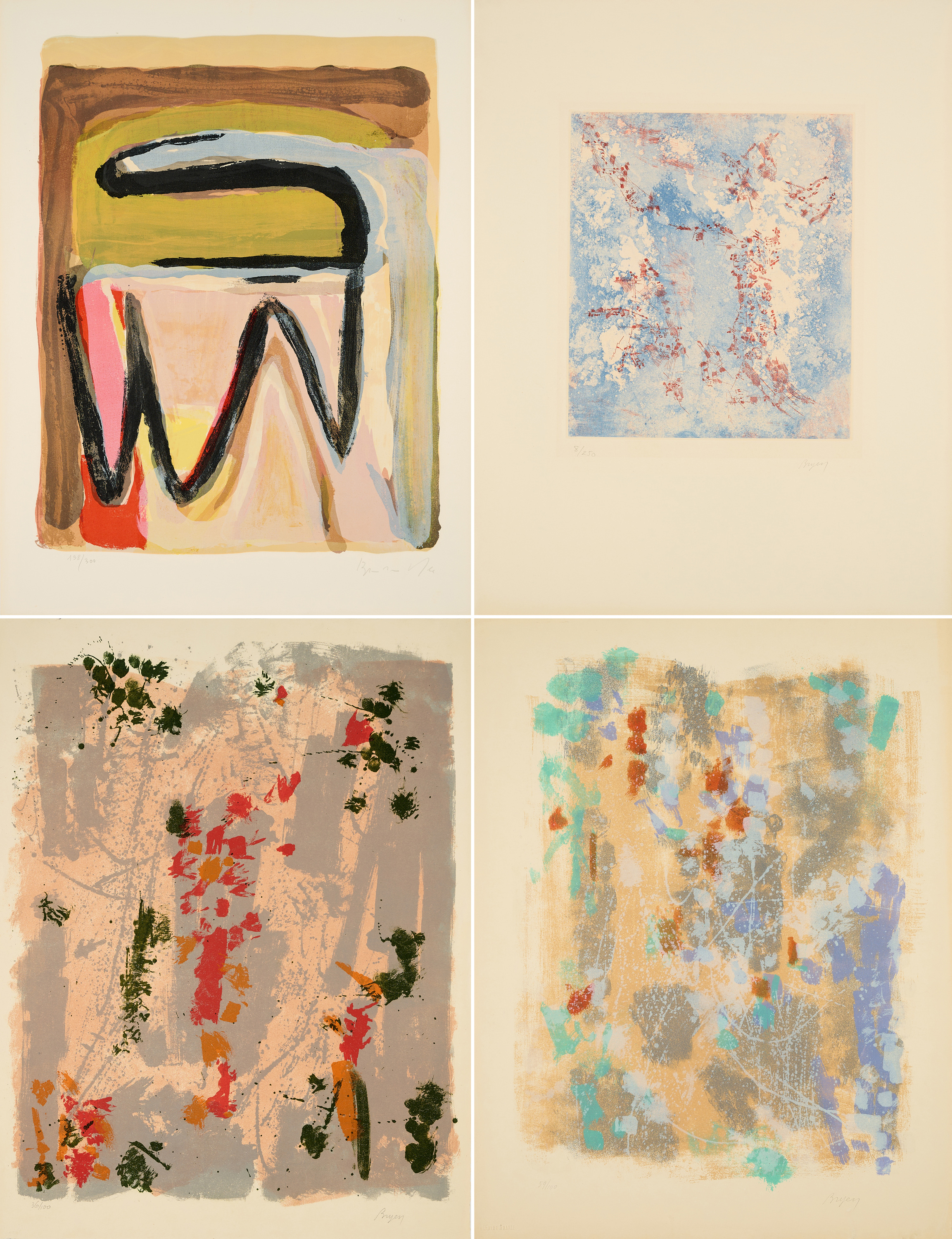 Camille Bryen - Konvolut von 4 Druckgrafiken, 60174-441, Van Ham Kunstauktionen