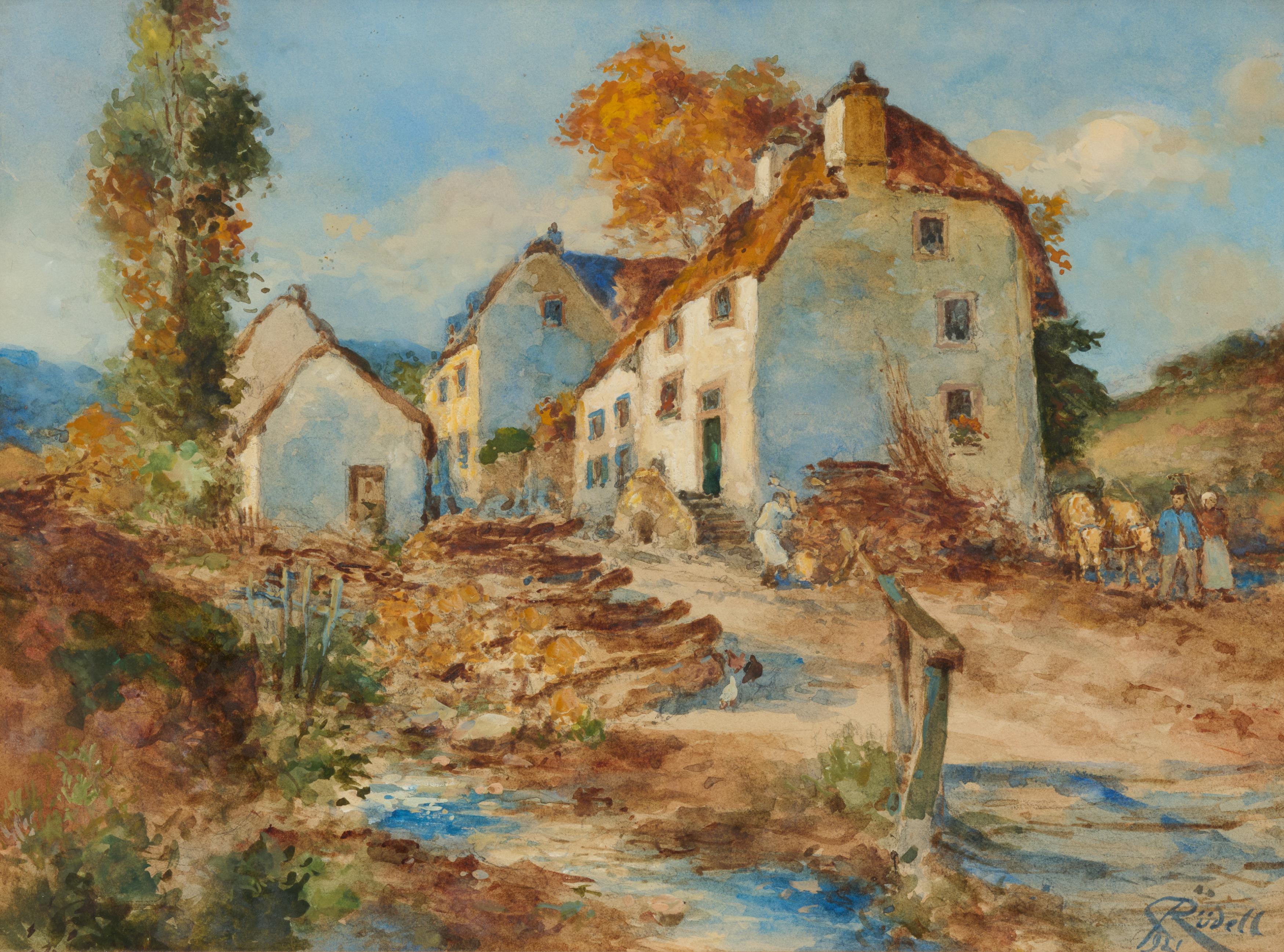 Carl Ruedell - Dorf in der Eifel Cronenburger Huetten, 75689-5, Van Ham Kunstauktionen