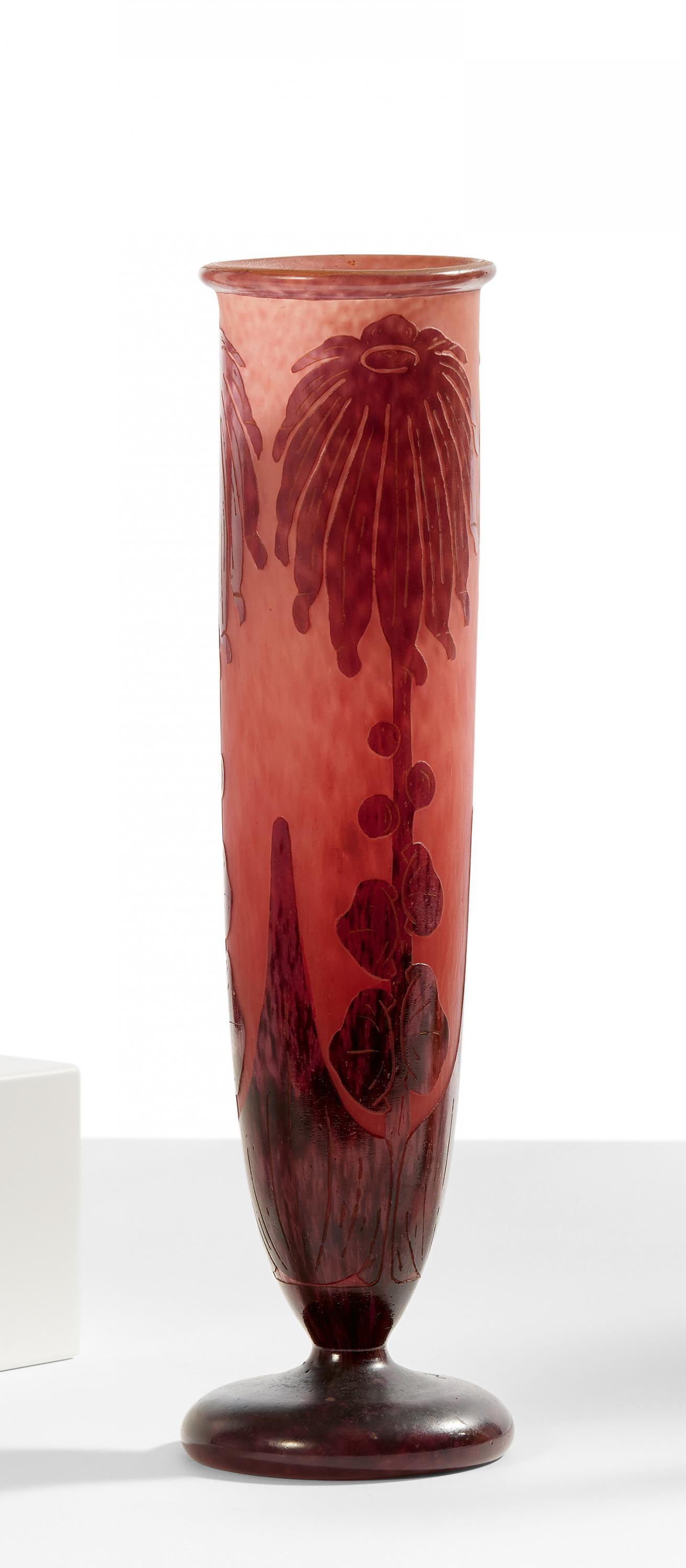 Charles Schneider Le Verre Francais - Vase Dahlias, 81684-23, Van Ham Kunstauktionen