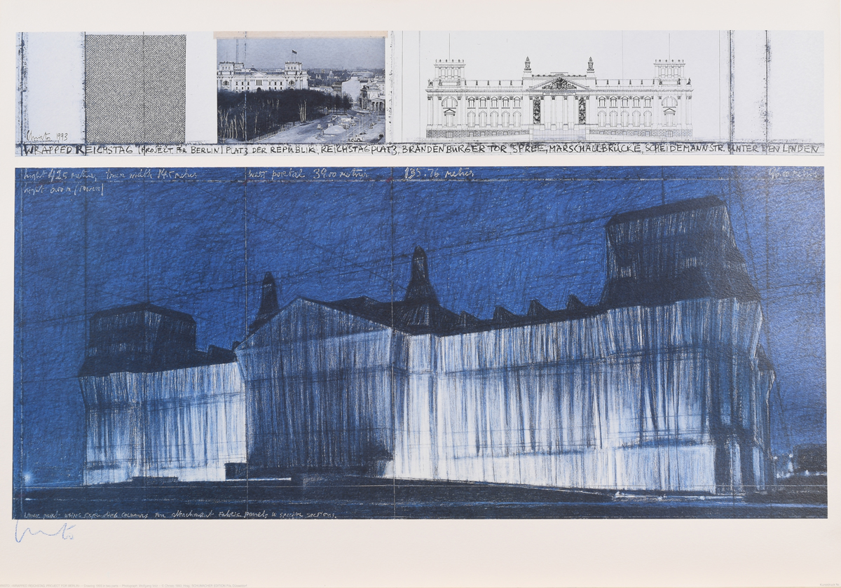 Christo Christo Javatscheff - Wrapped Reichstag Project for Berlin, 62313-126, Van Ham Kunstauktionen