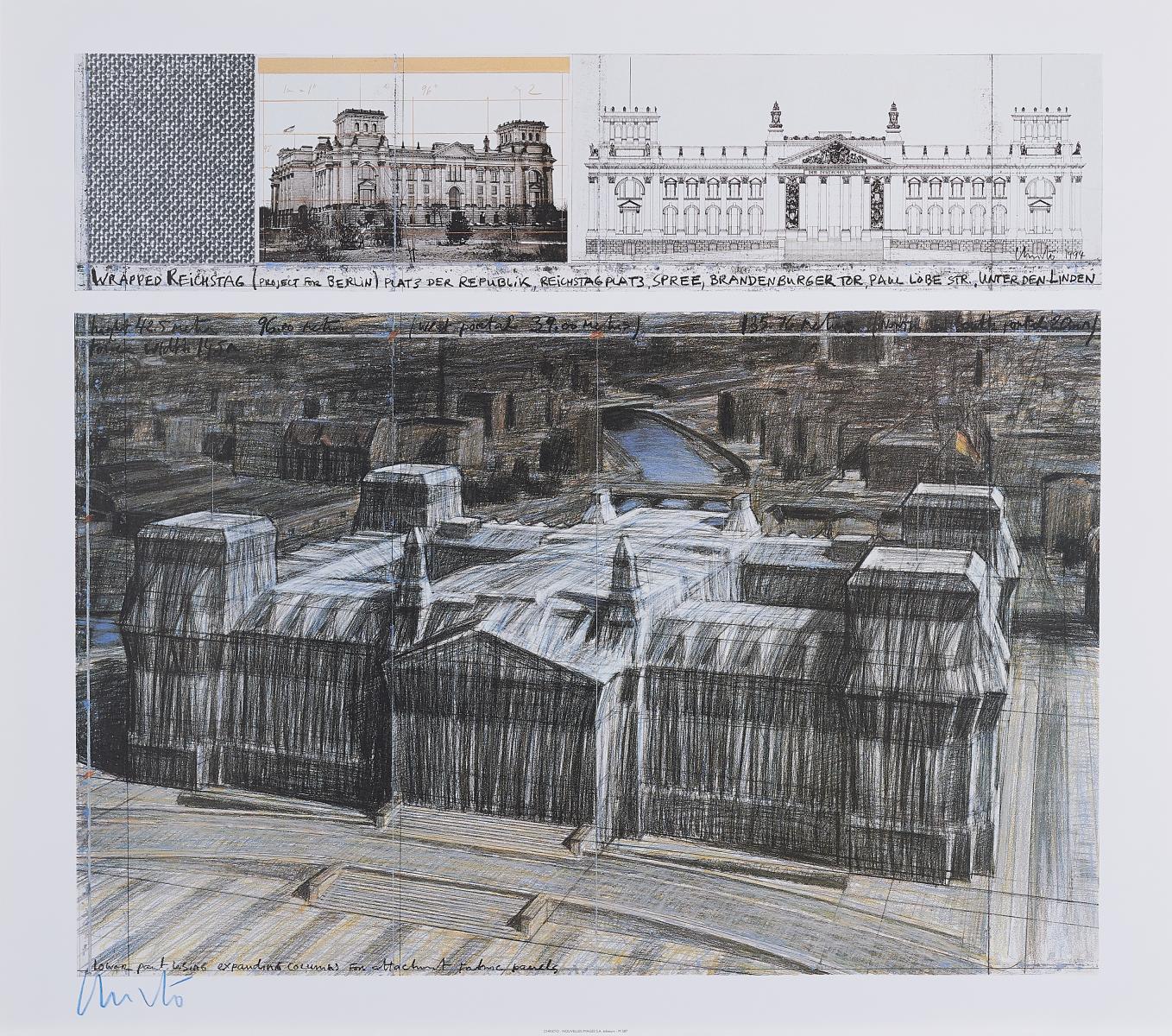 Christo Christo Javatscheff - Wrapped Reichstag, 65841-3, Van Ham Kunstauktionen