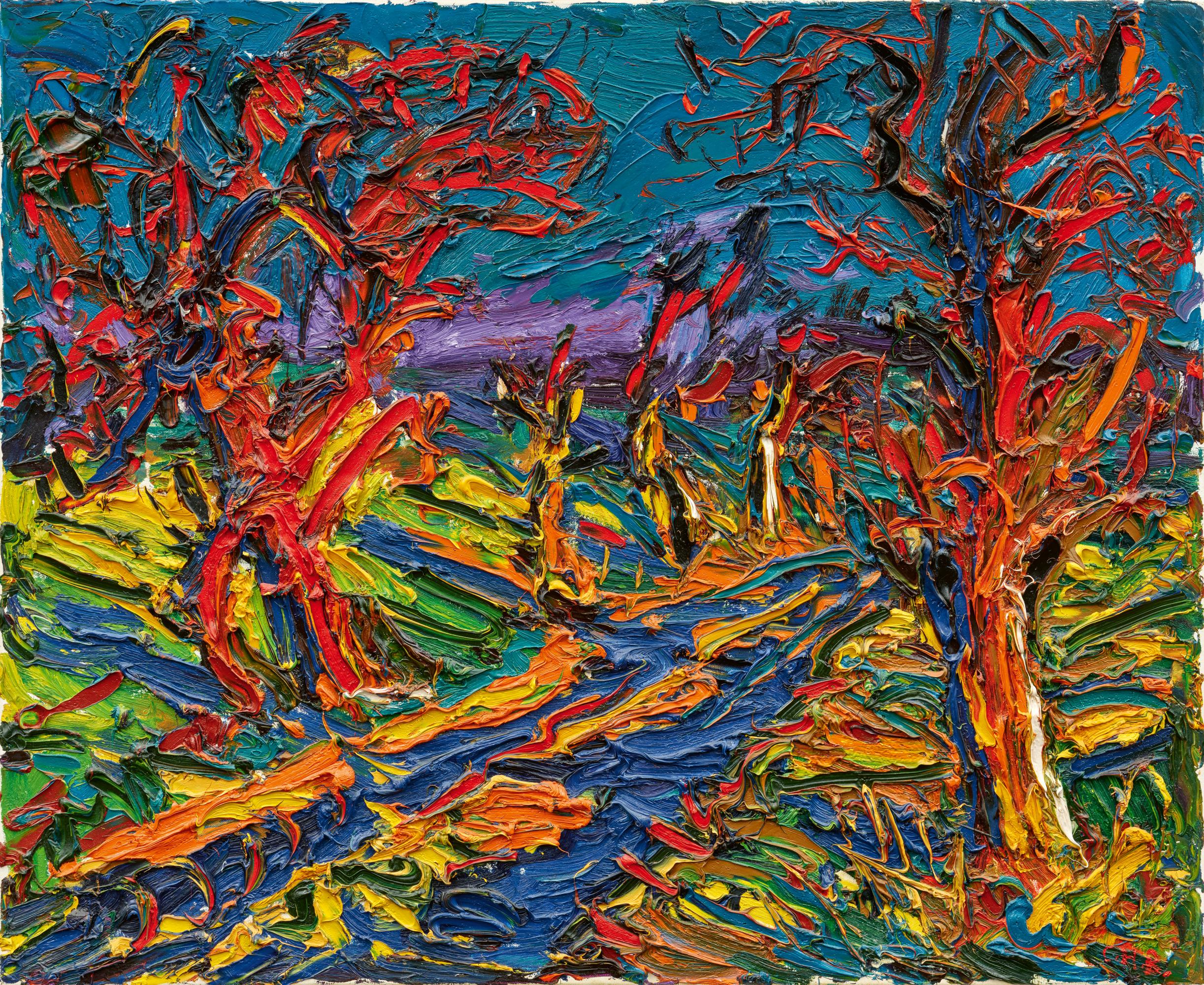 Christoph Bouet - Alter Weg am Abend, 81804-2, Van Ham Kunstauktionen