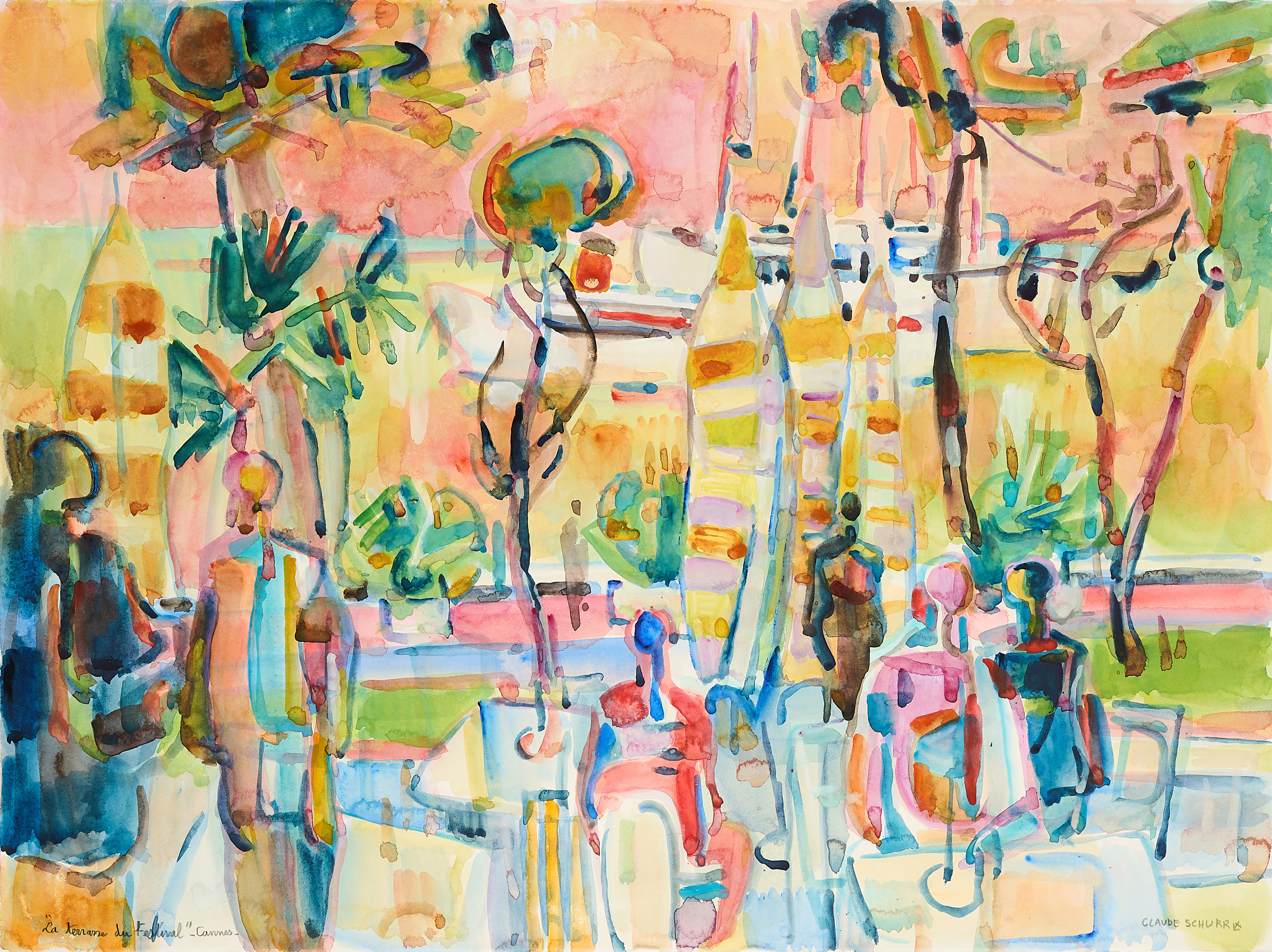 Claude Schurr - La terasse du Festival Cannes, 80374-527, Van Ham Kunstauktionen