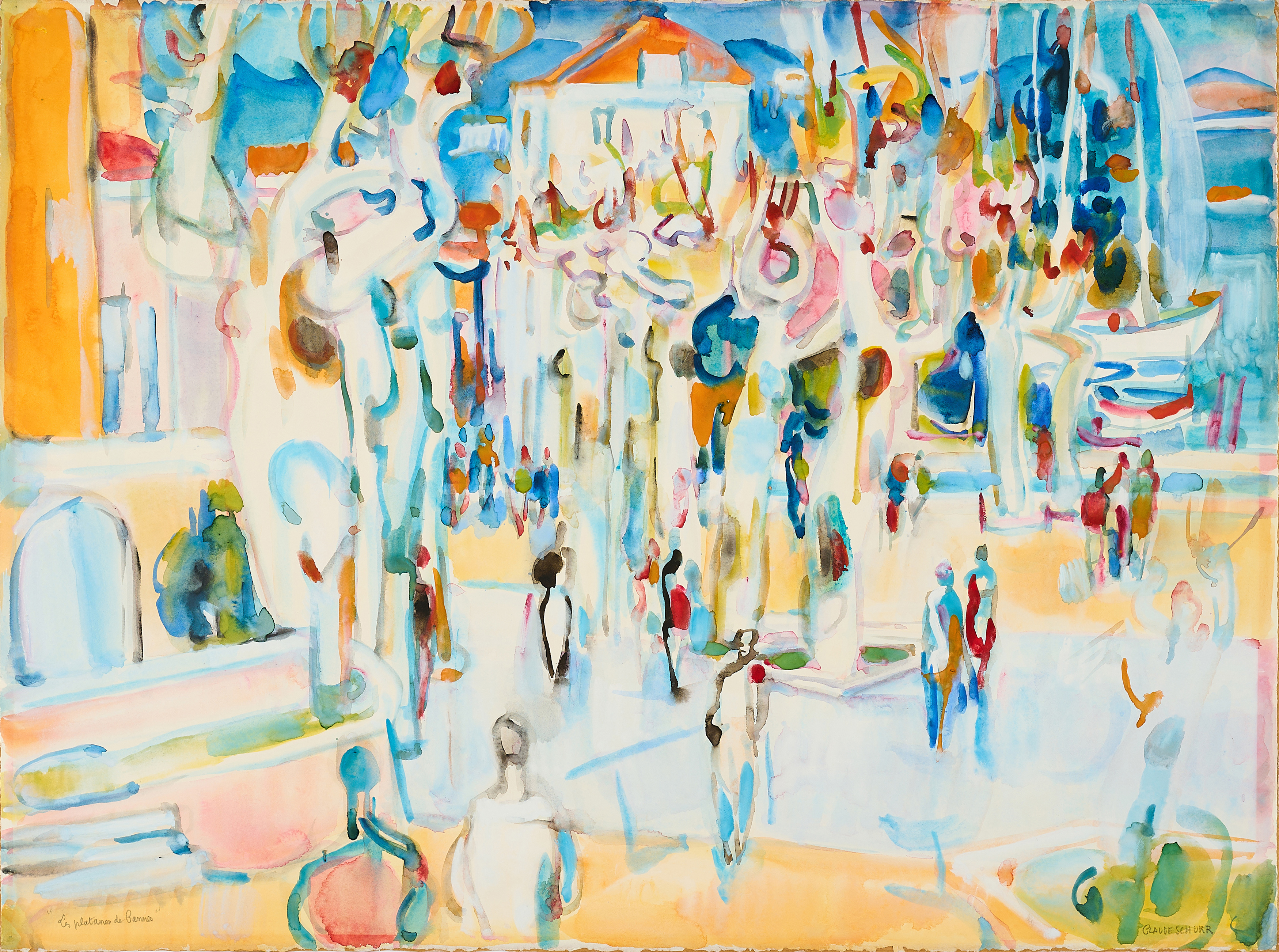 Claude Schurr - Les platanes de Cannes, 80374-525, Van Ham Kunstauktionen