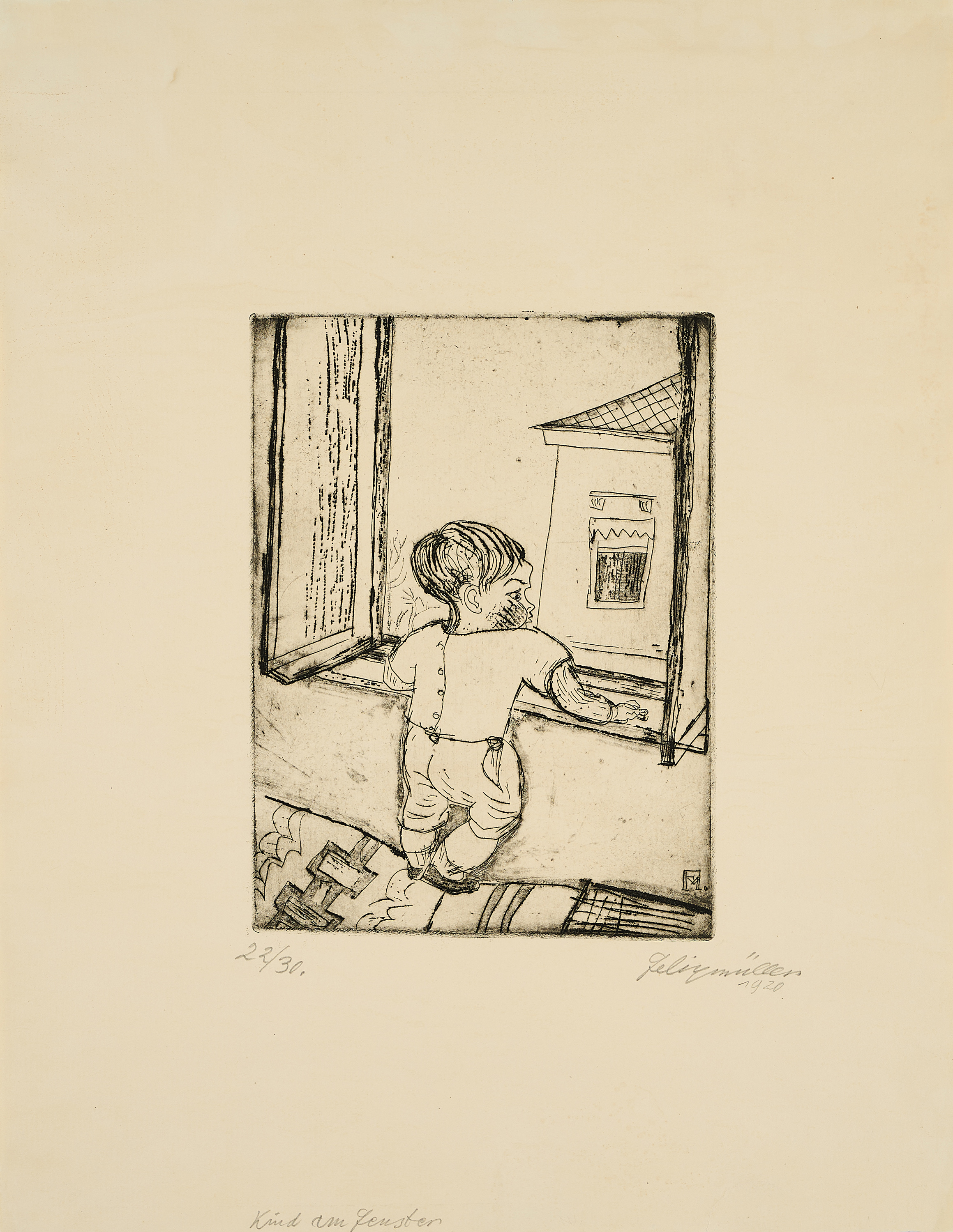 Conrad Felixmueller - Kind am Fenster, 77515-2, Van Ham Kunstauktionen