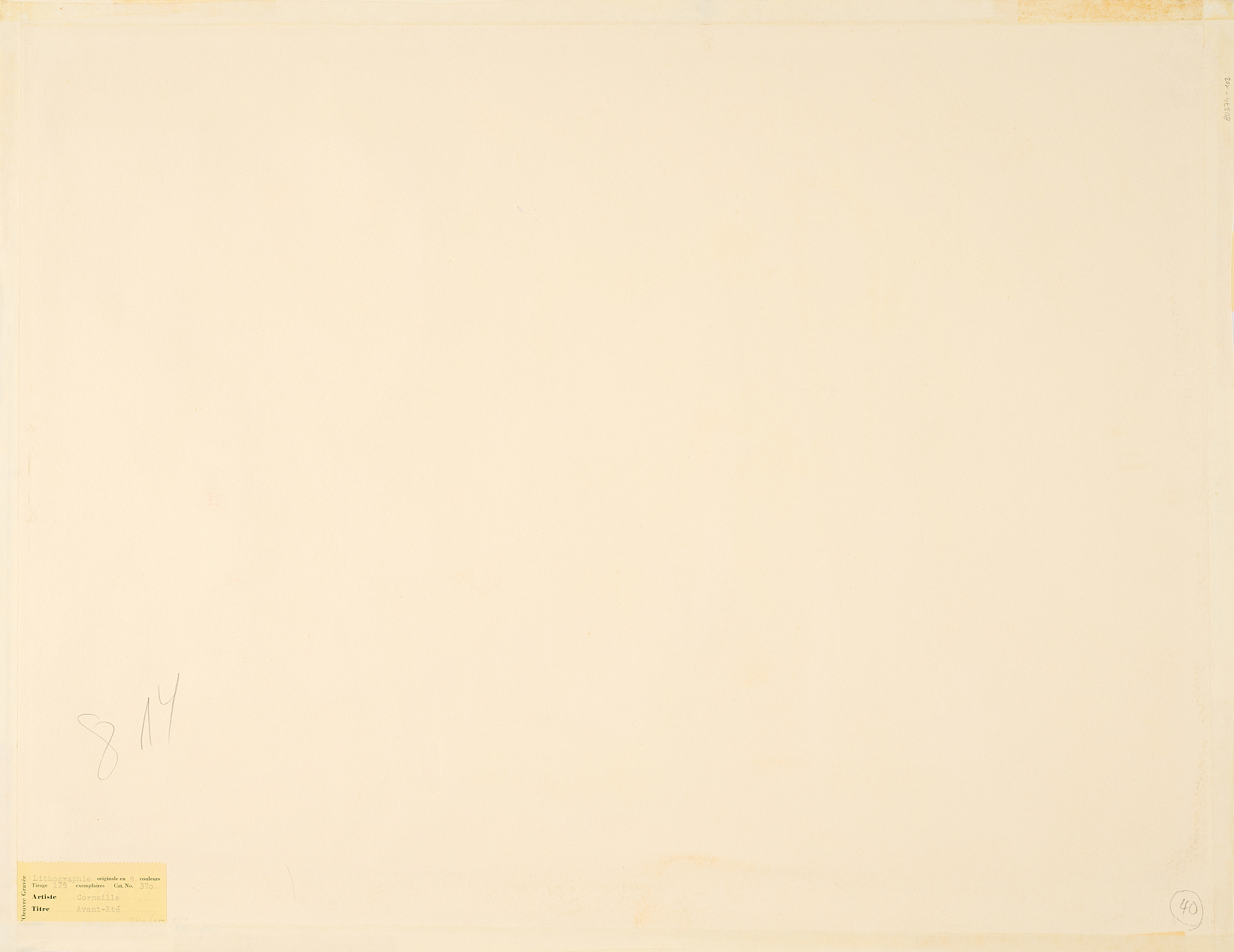 Corneille - Avant- Ete, 80374-102, Van Ham Kunstauktionen