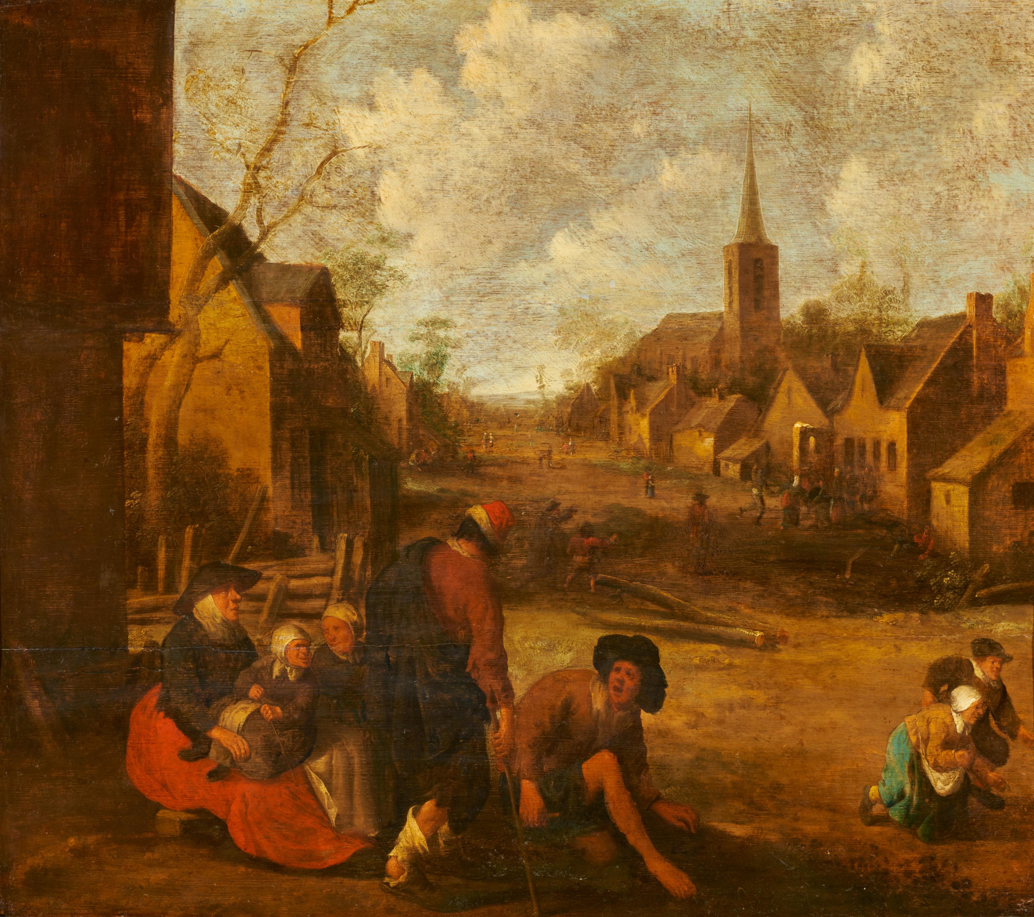 Cornelis Droochsloot - Hollaendisches Dorf, 76233-2, Van Ham Kunstauktionen