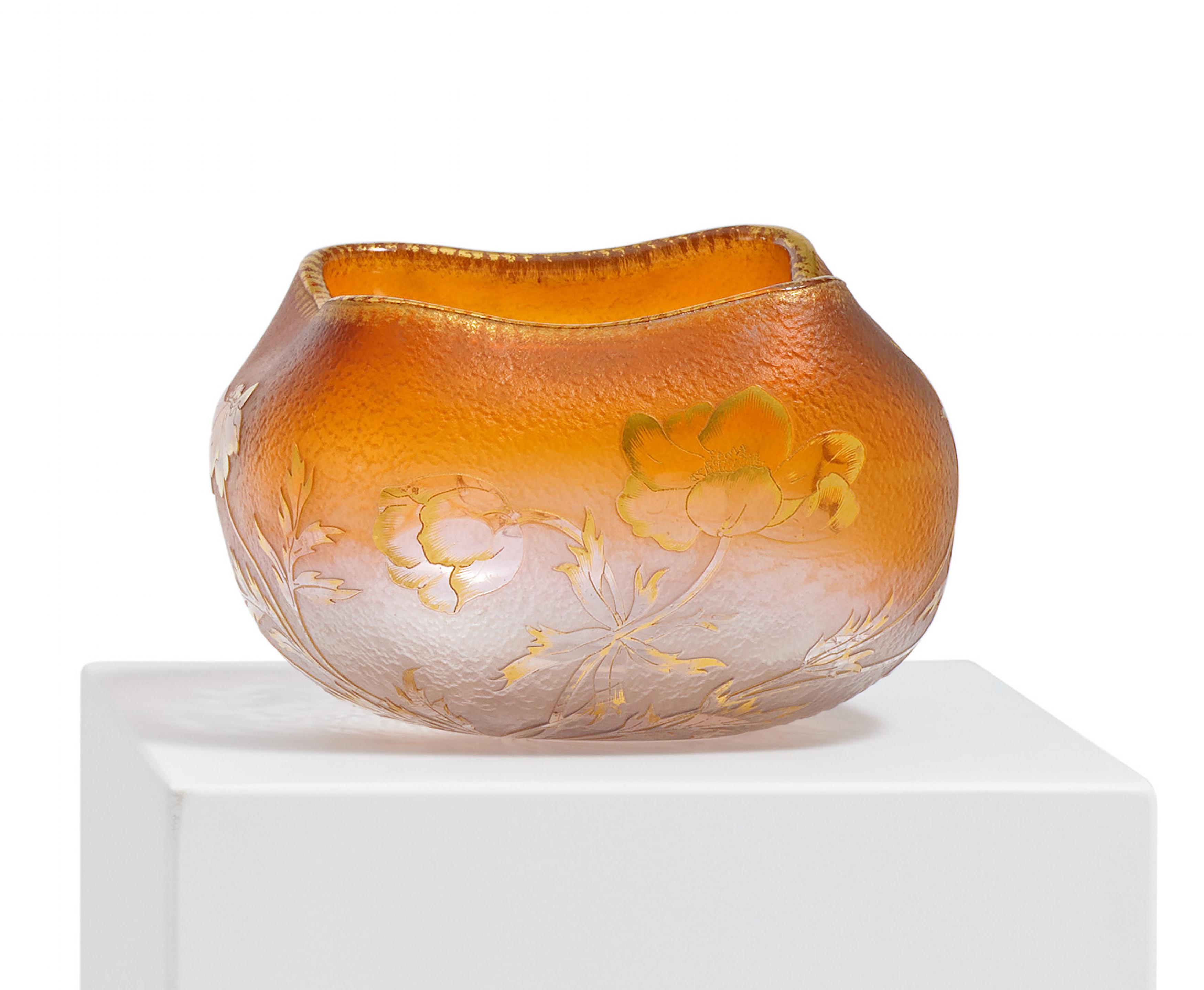 Daum Freres - Schale mit Mohn, 81551-2, Van Ham Kunstauktionen