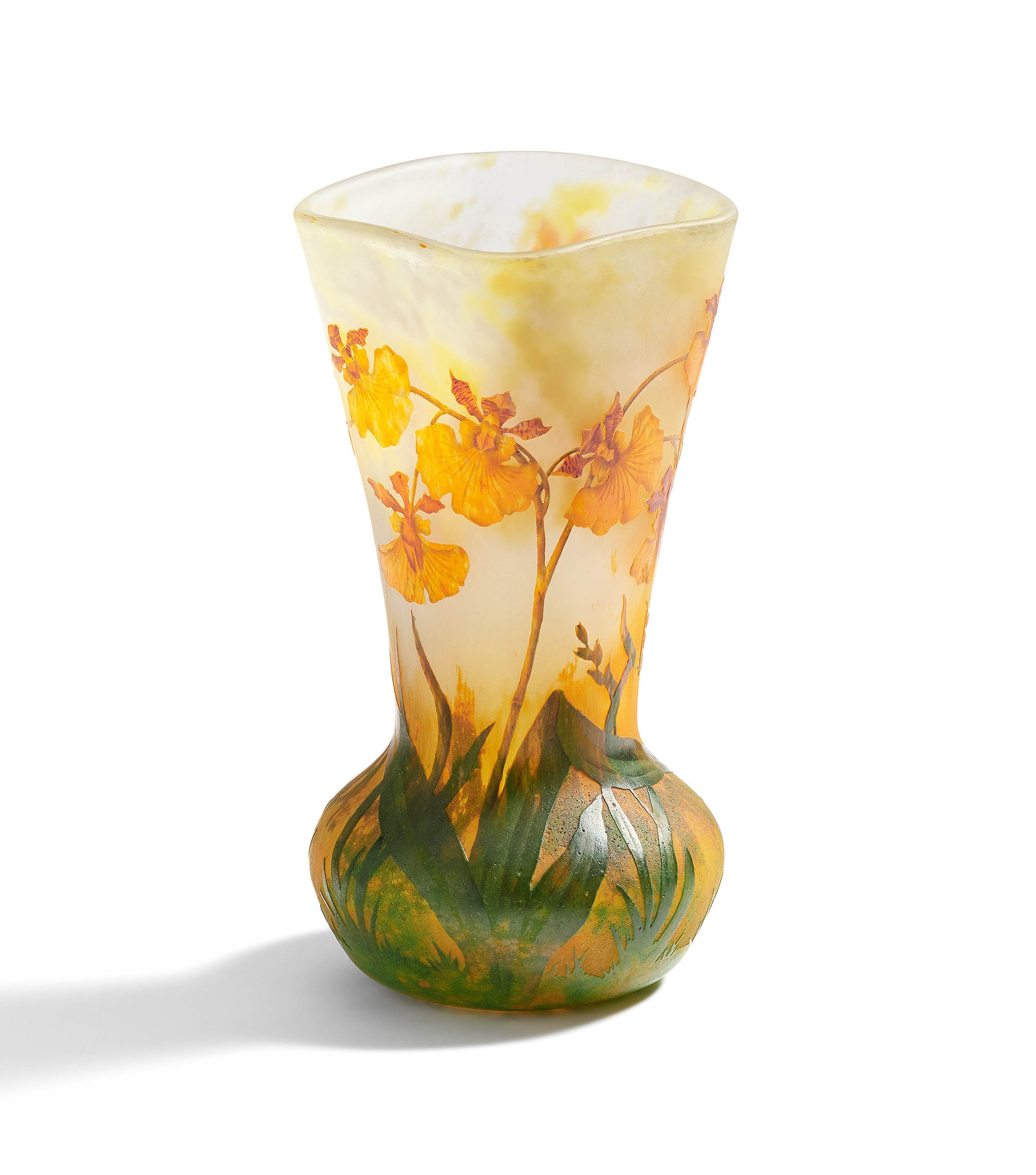 Daum Freres - Vase mit Ordchideendekor, 76257-41, Van Ham Kunstauktionen