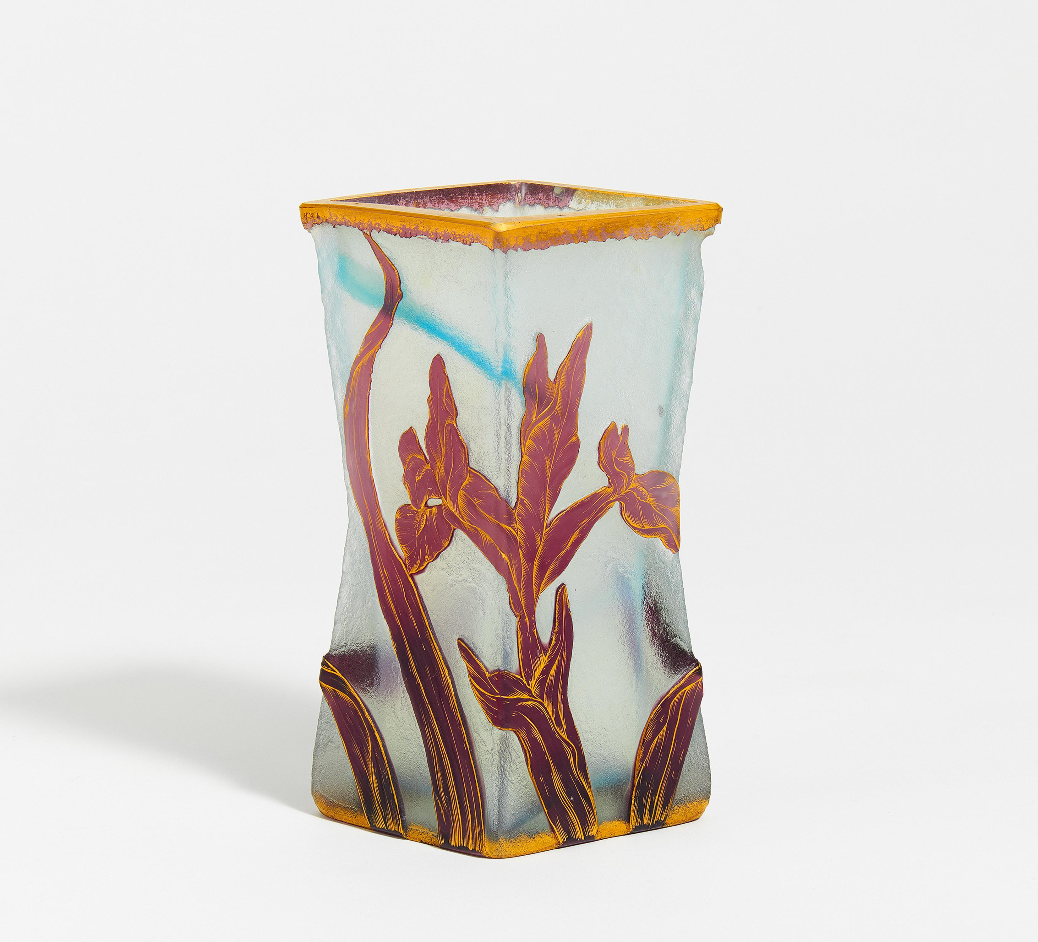 Daum Freres - Kleine Vase mit Irisdekor, 68414-2, Van Ham Kunstauktionen
