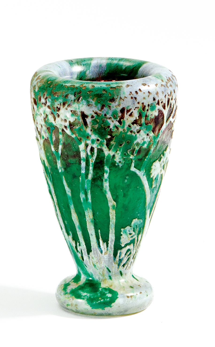Daum Freres - Kleine Vase Paysage pate grise, 53604-27, Van Ham Kunstauktionen