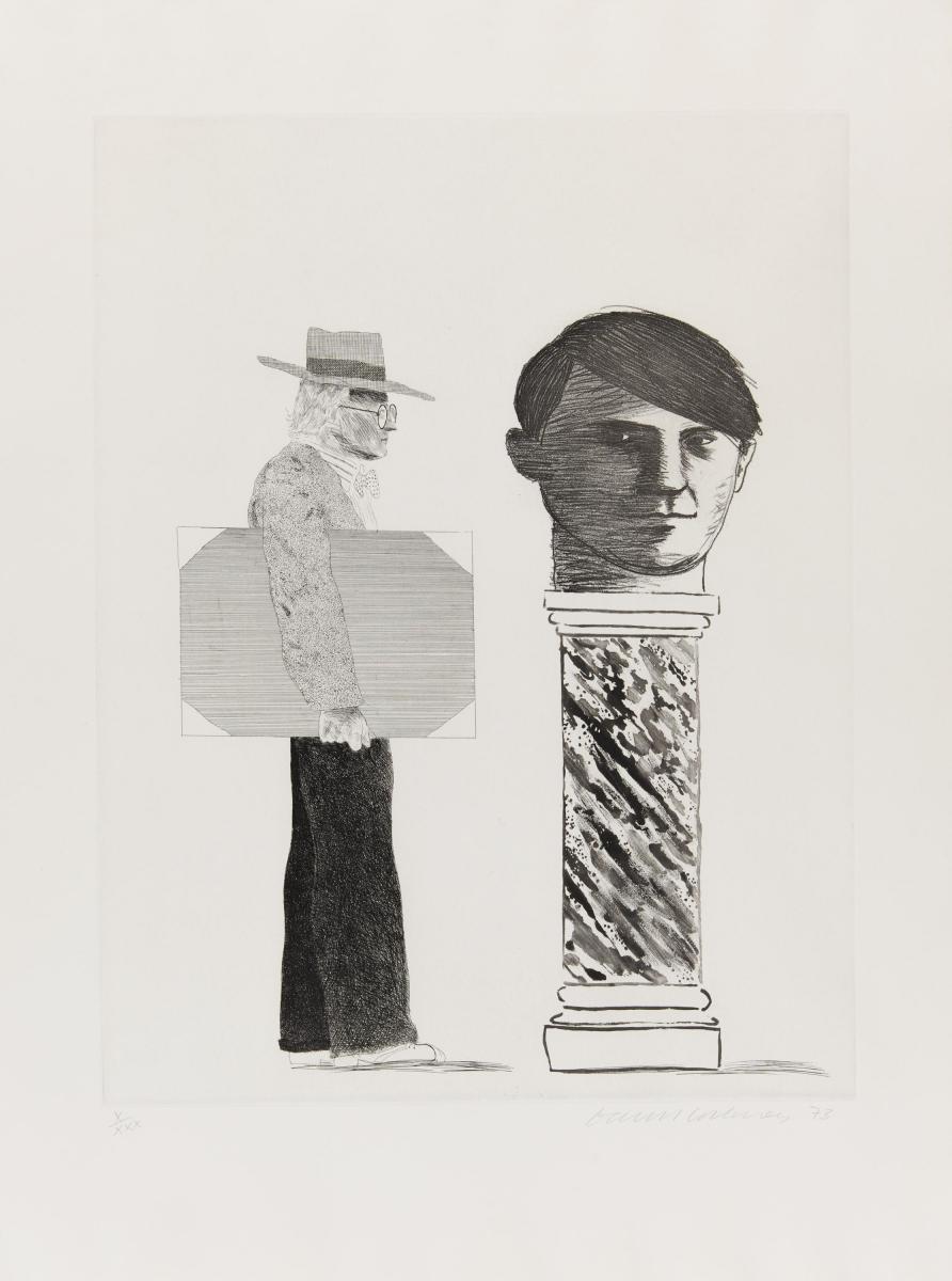 David Hockney - The Student Aus Hommage a Picasso, 64554-1, Van Ham Kunstauktionen