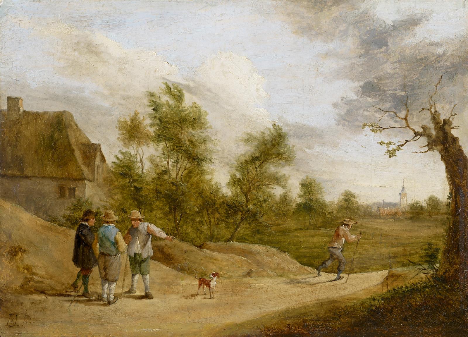 David dJ Teniers - Hollaendische Bauern auf dem Weg zur Stadt, 60820-2, Van Ham Kunstauktionen